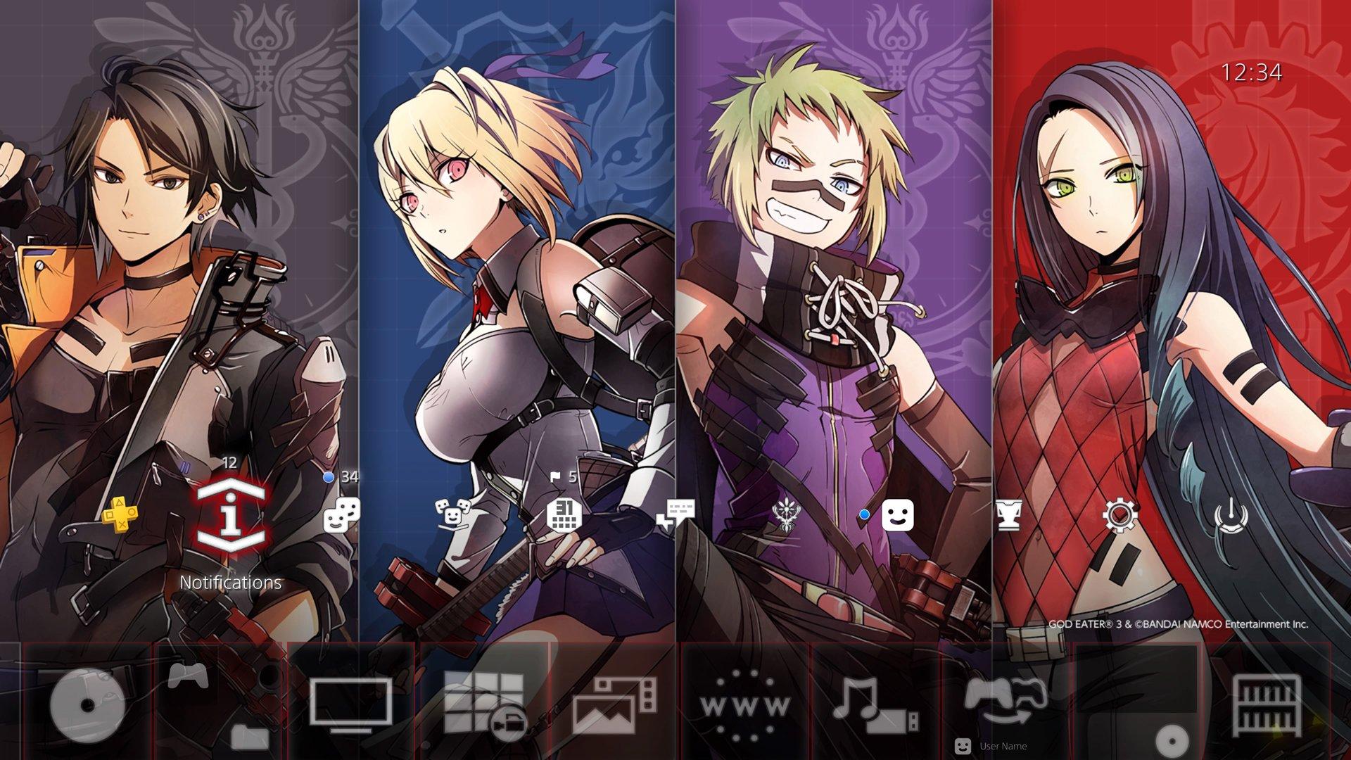 1920x1080 Wario64 God Eater 3 Series Themes Are Free On US PSN