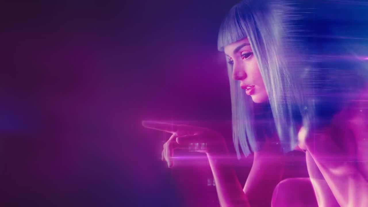 1280x720 DesktopHut.com runner 2049 Hologram Girl Live Wallpaper For Windows Biggest Video Meme Platform