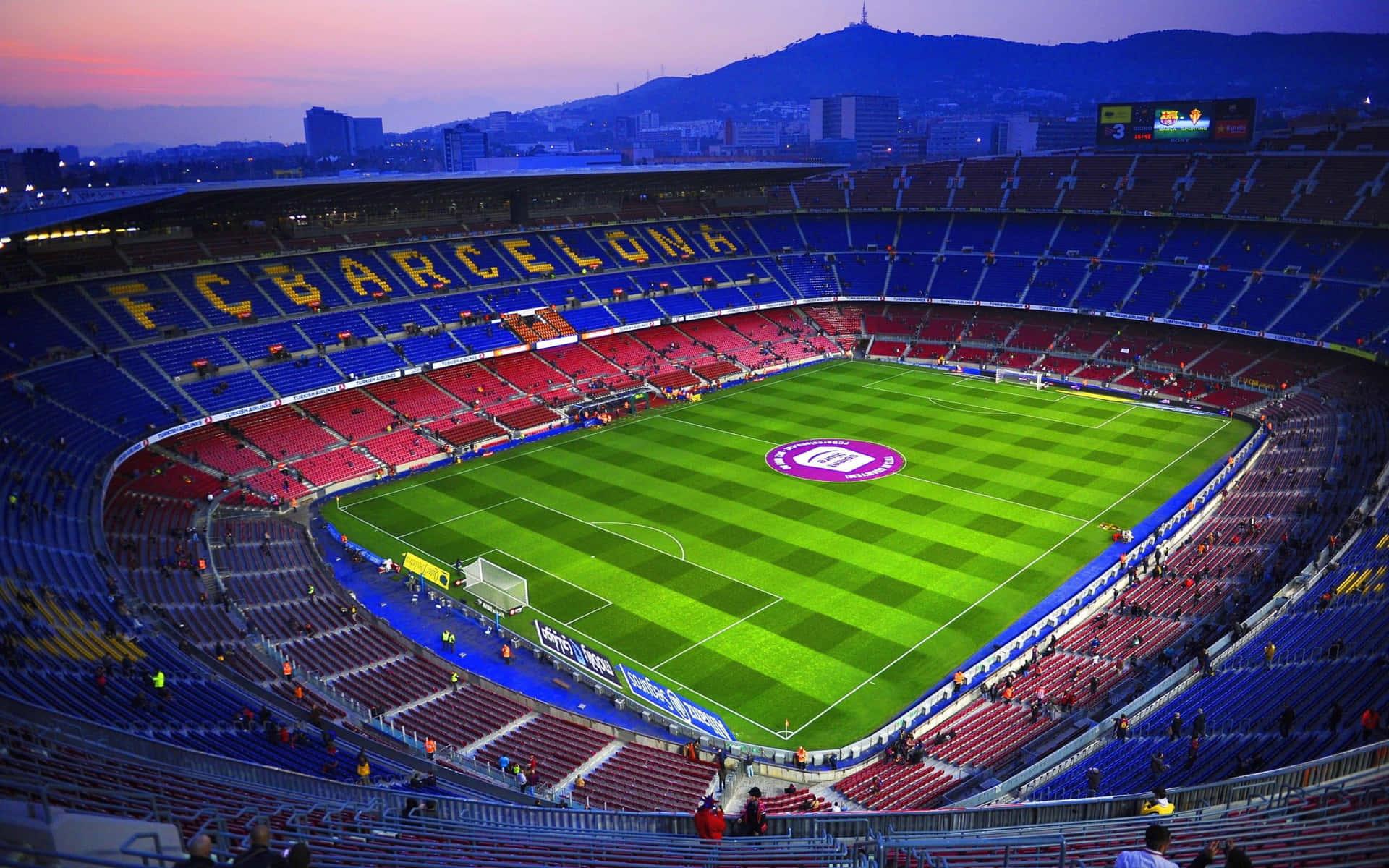 1920x1200 Download Barcelona Fc Stadium At Dusk Wallpaper