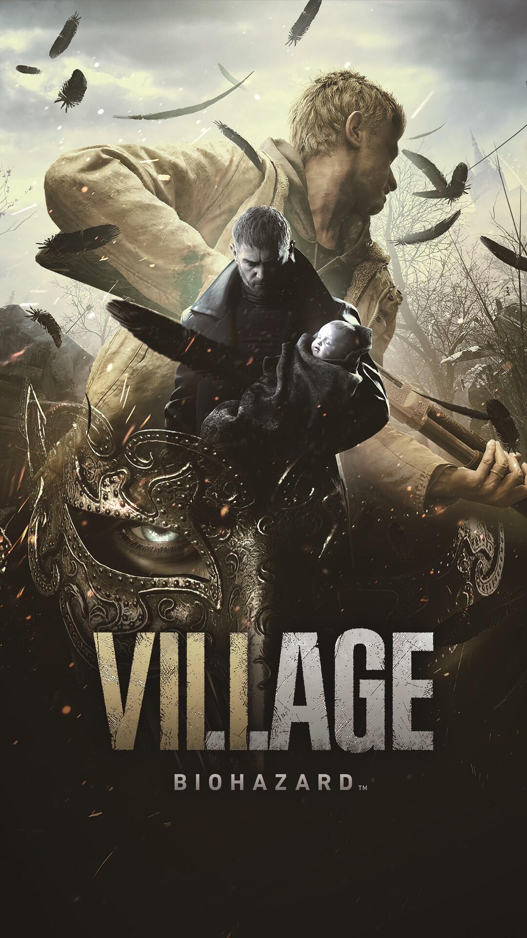 1080x1920 Resident Evil Village, Resident Evil Video Game, Ethan Winters, Chris Redfield, Rosemary Winters Gallery HD Wallpaper