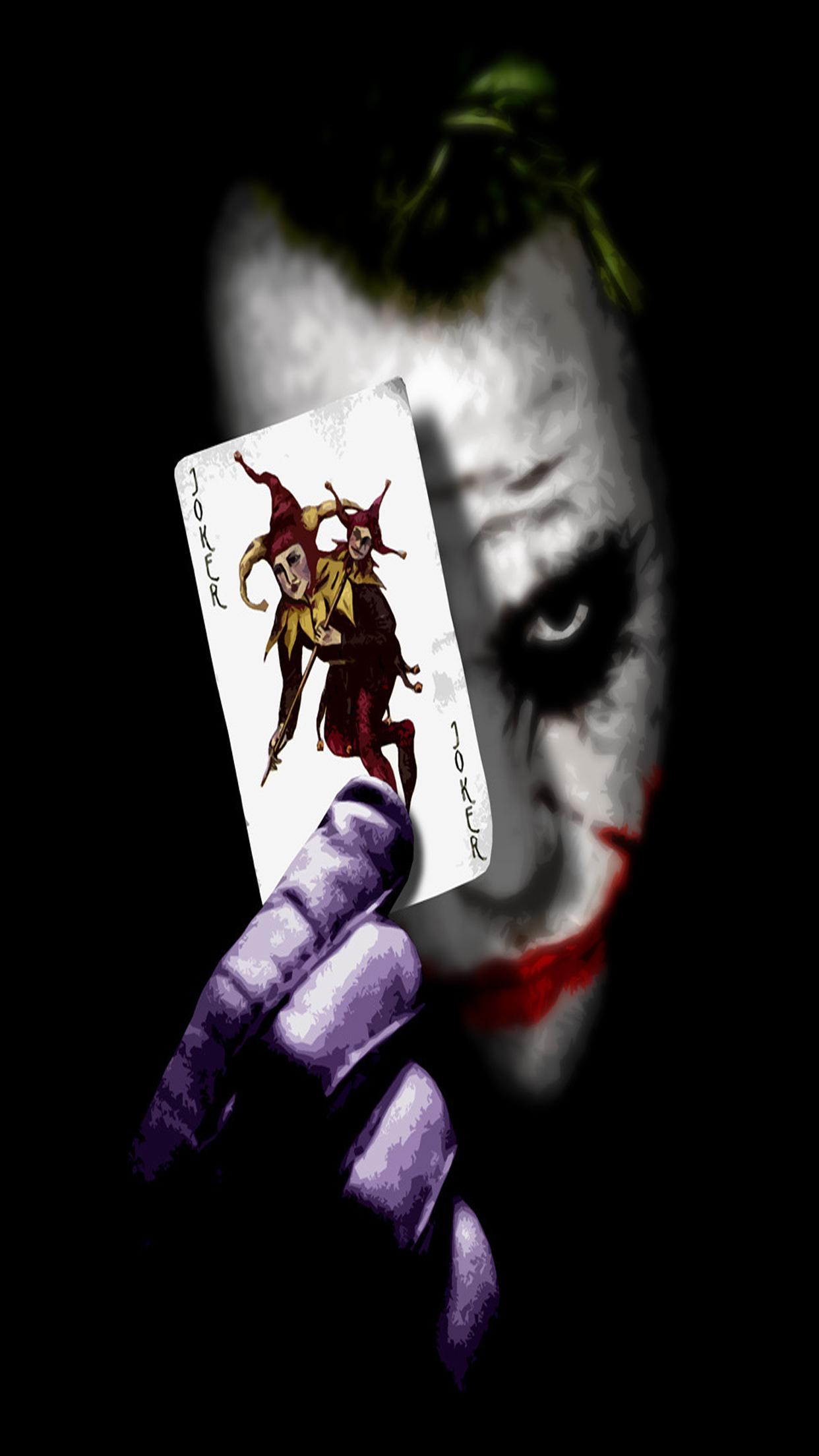 1242x2208 Joker card Wallpaper for iPhone Pro Max, X, 6