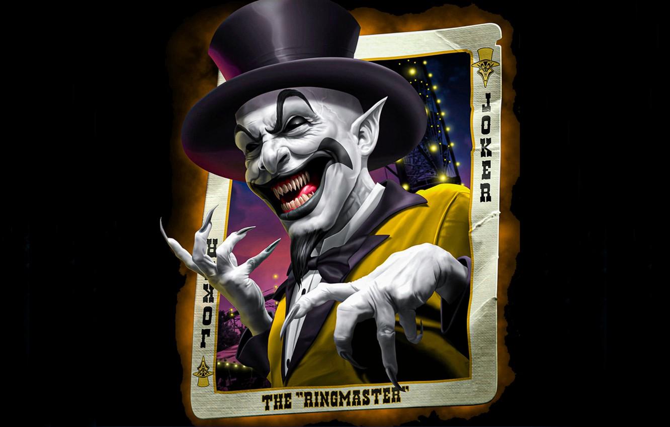 1332x850 Wallpaper fantasy, character, hat, Joker, hero, movies, villain, Joker Card image for desktop, section фильмы