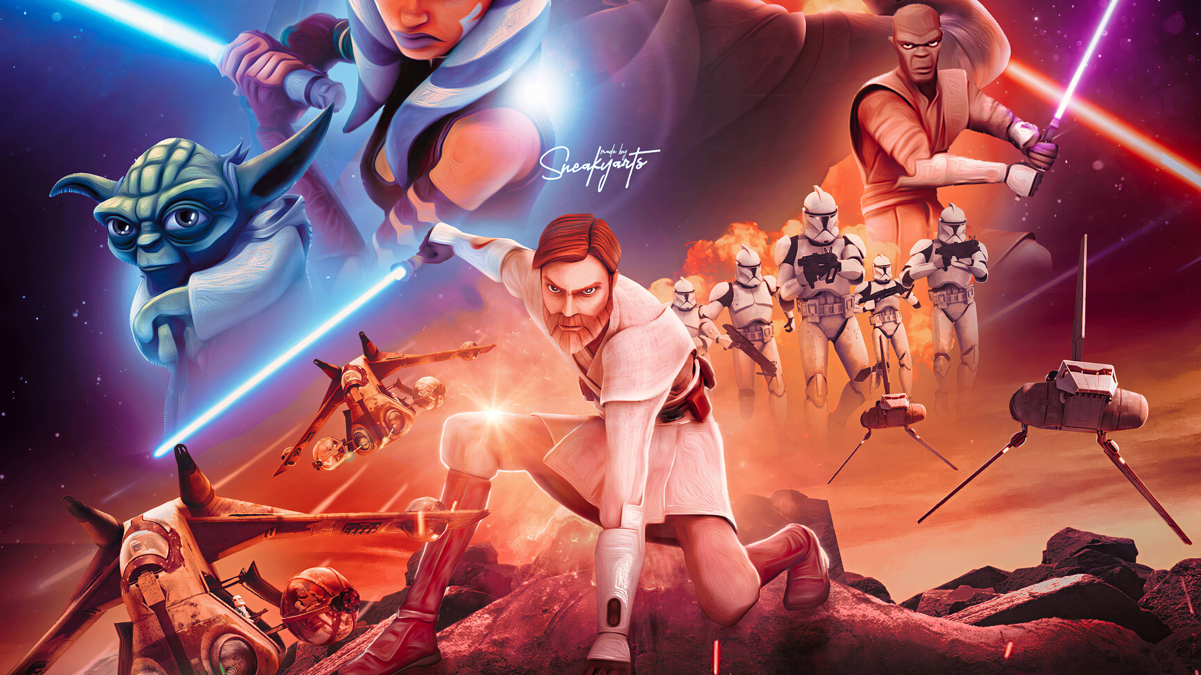 3840x2160 Star Wars The Clone Wars 4k 4k HD 4k Wallpaper, Image, Background, Photo and Picture