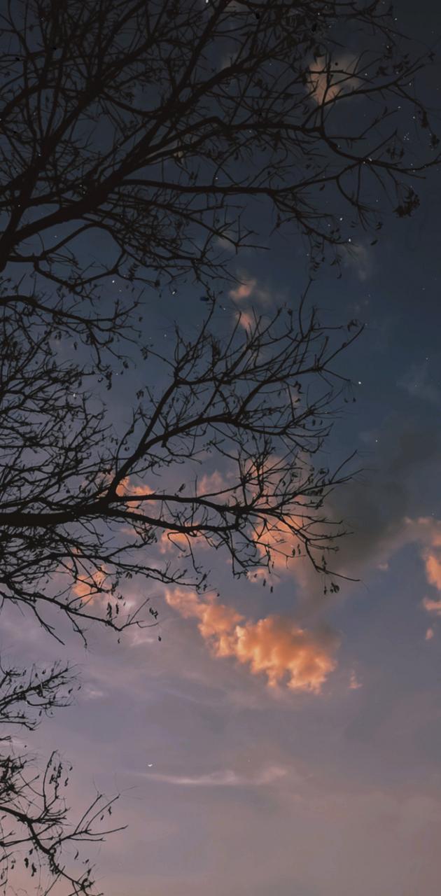 630x1280 Lofi sky wallpaper