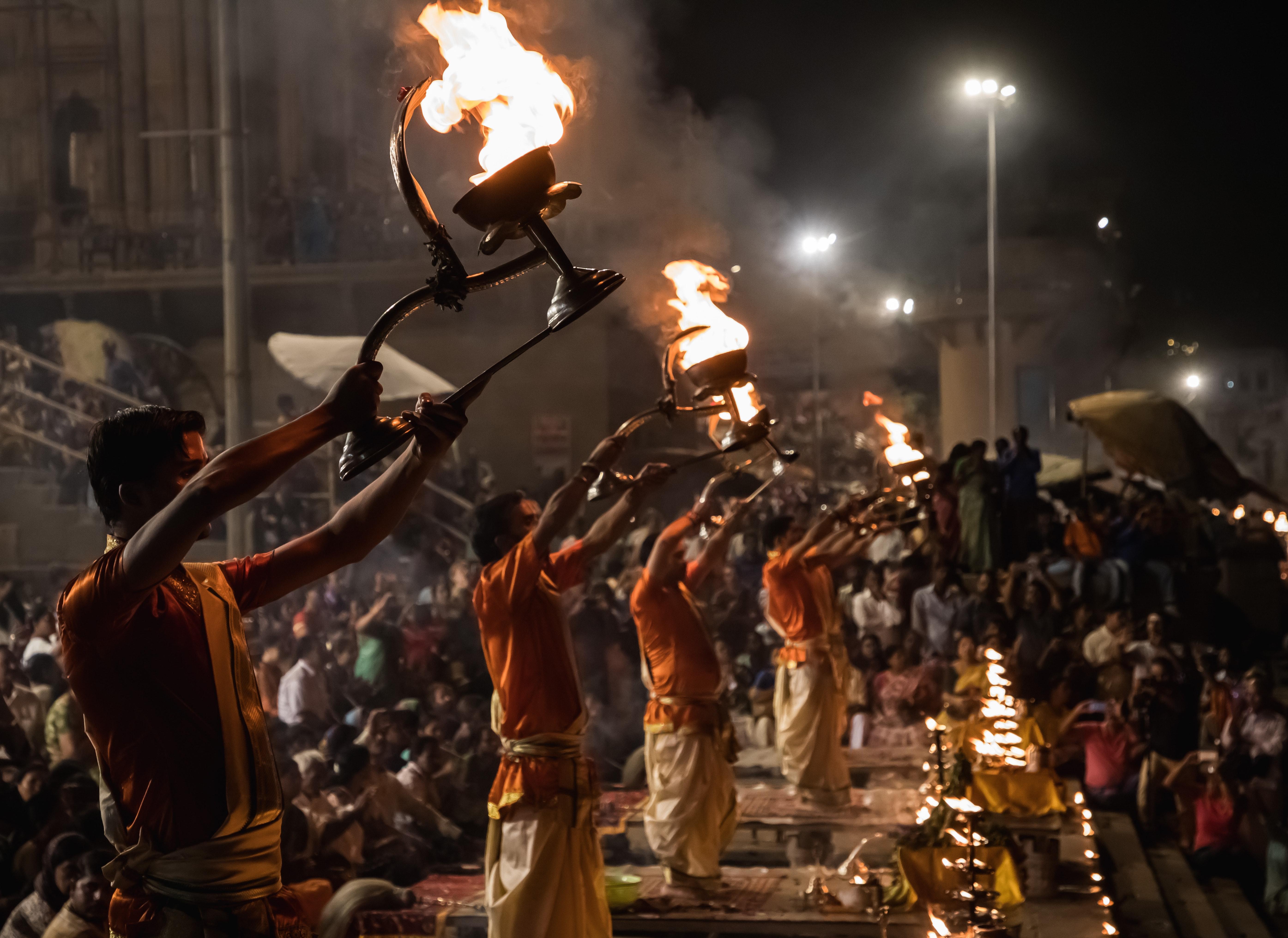 5579x4064 Men Performing a Ritual for a Festival · Free