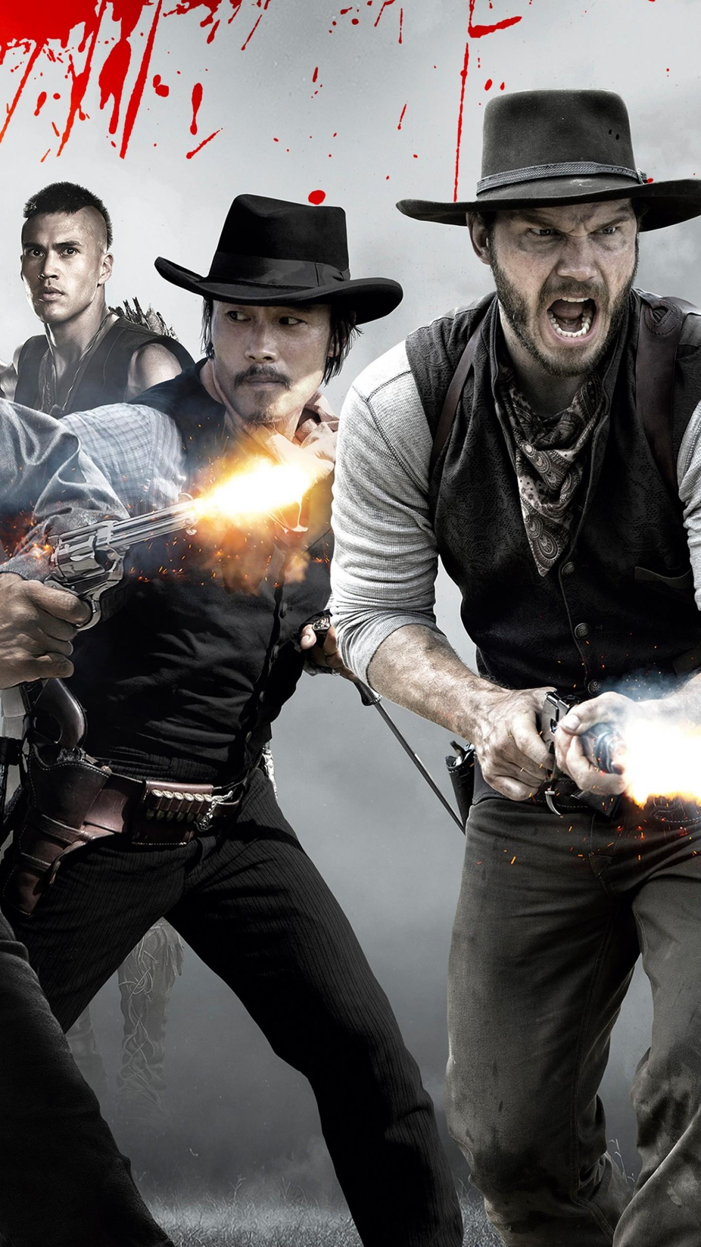 1440x2560 Wallpaper The Magnificent Seven, Denzel Washington, Chris Pratt, Ethan Hawke, Movies