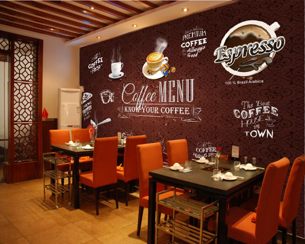 1000x800 Custom food shop wallpaper, coffee, 3D modern murals for the cafe restaurant hotel background wall PVC wallpaper
