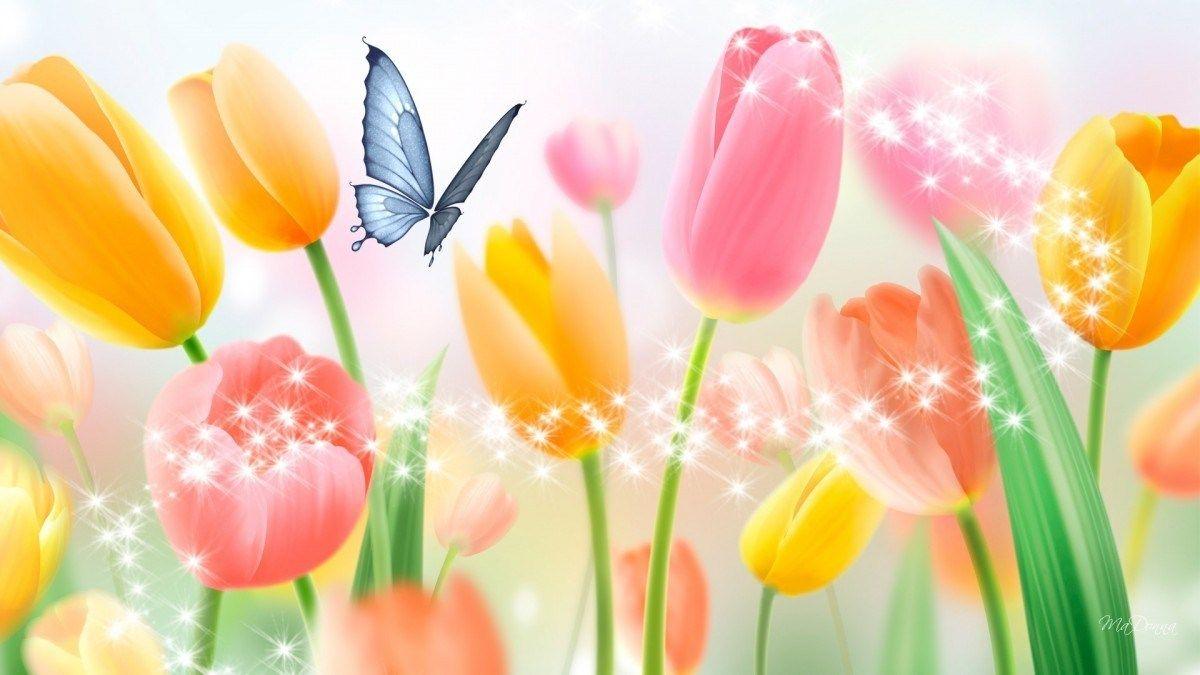 Pastel Flowers Butterflies Wallpapers - Top Free Pastel Flowers ...