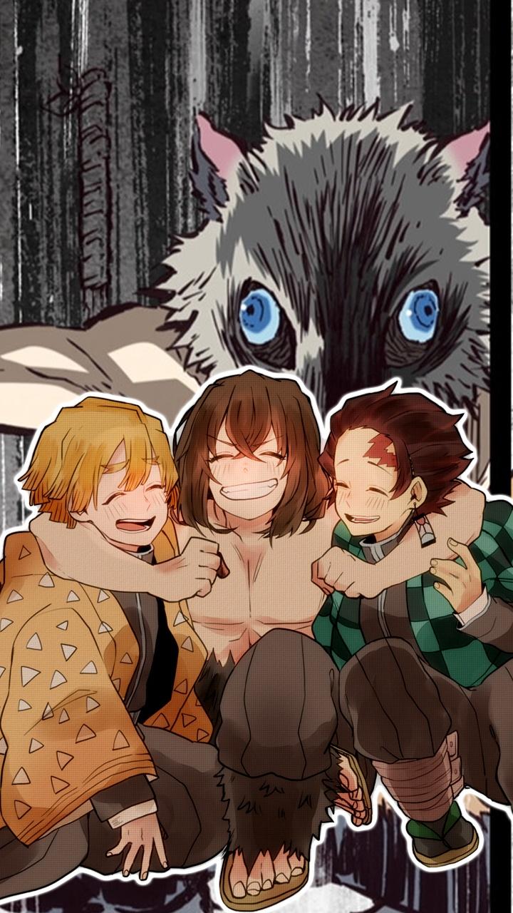 720x1280 Wallpaper / Anime Demon Slayer: Kimetsu no Yaiba Phone Wallpaper, Tanjiro Kamado, Zenitsu Agatsuma, Inosuke Hashibira, 720x1280 free download