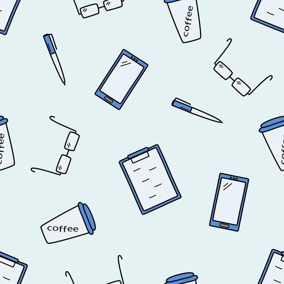 980x980 Seamless pattern business concept, background wallpaper finance or economics