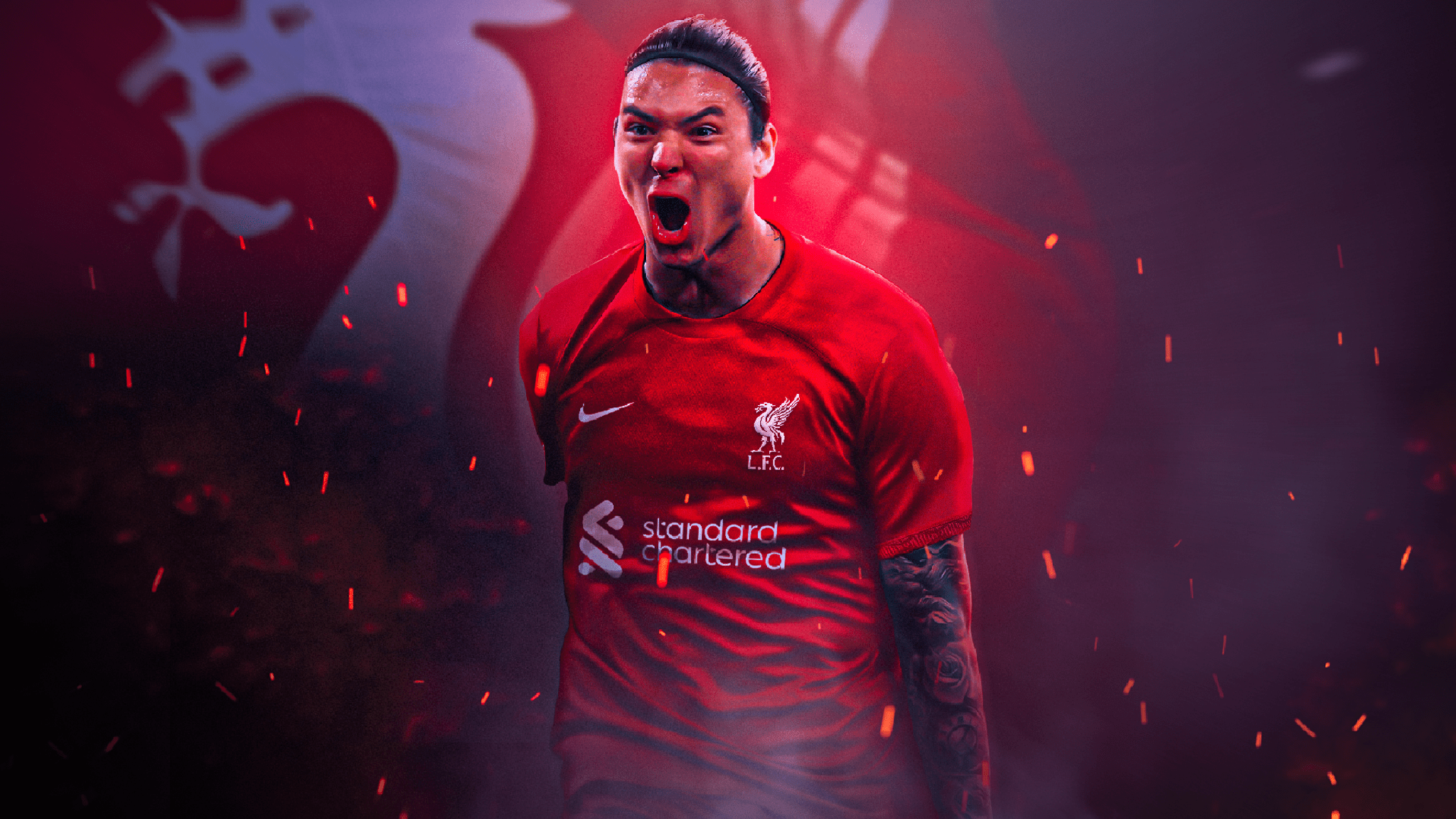 2048x1152 Darwin Nunez Liverpool Wallpaper