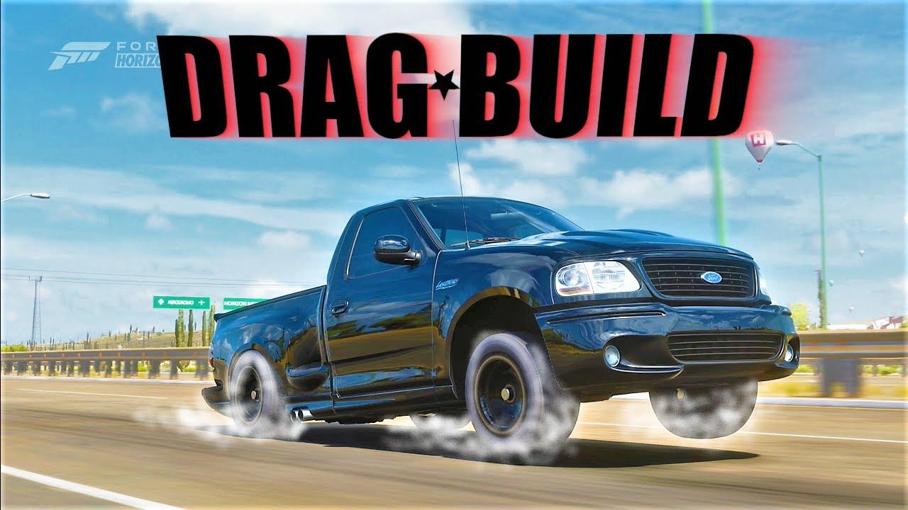1280x720 Forza Horizon 5. AWD! 750HP! 2003 FORD F 150 SVT LIGHTING [Drag Build] 1 4 Mile Build!