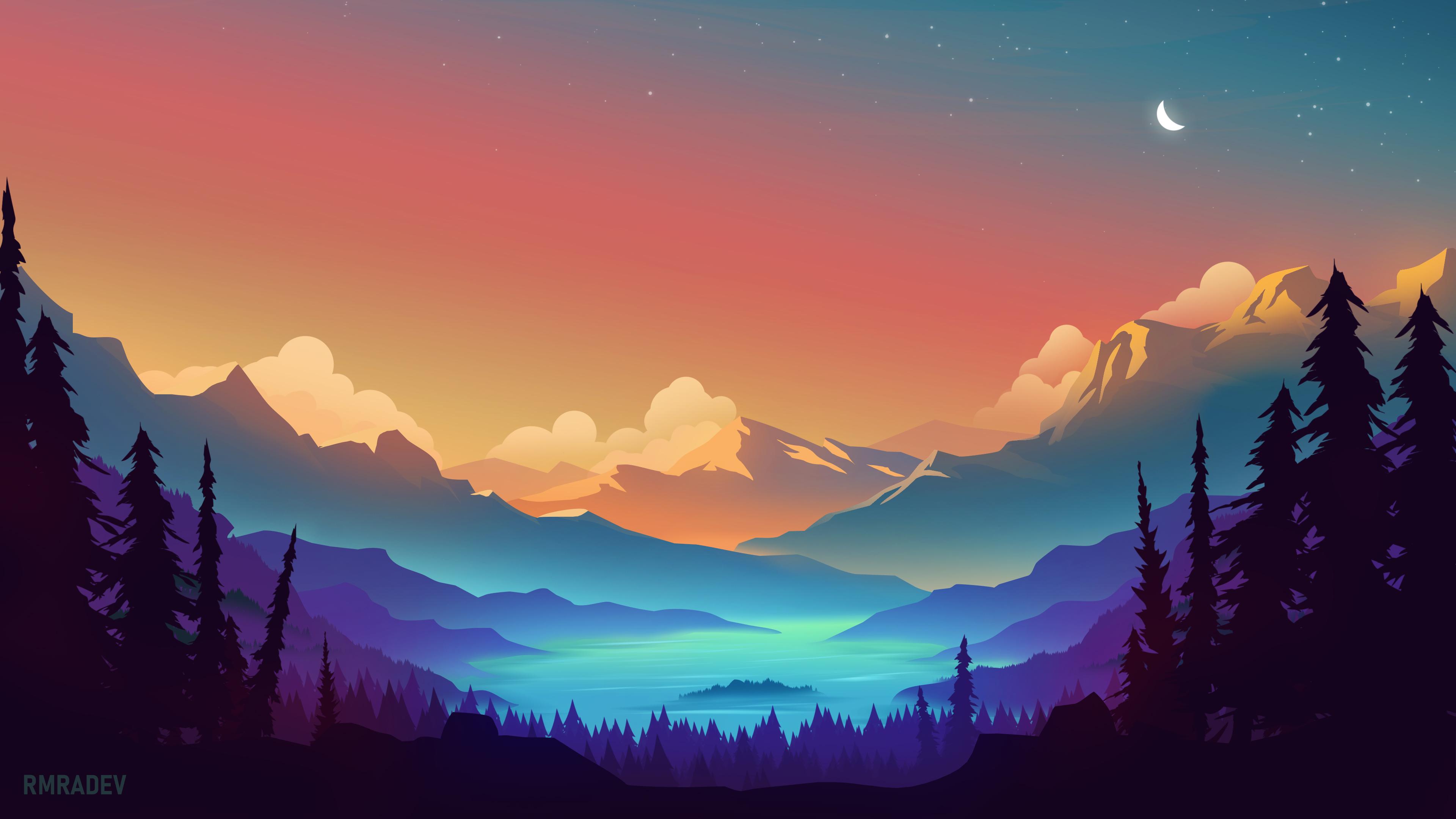 3840x2160 Artistic Landscape HD Wallpaper