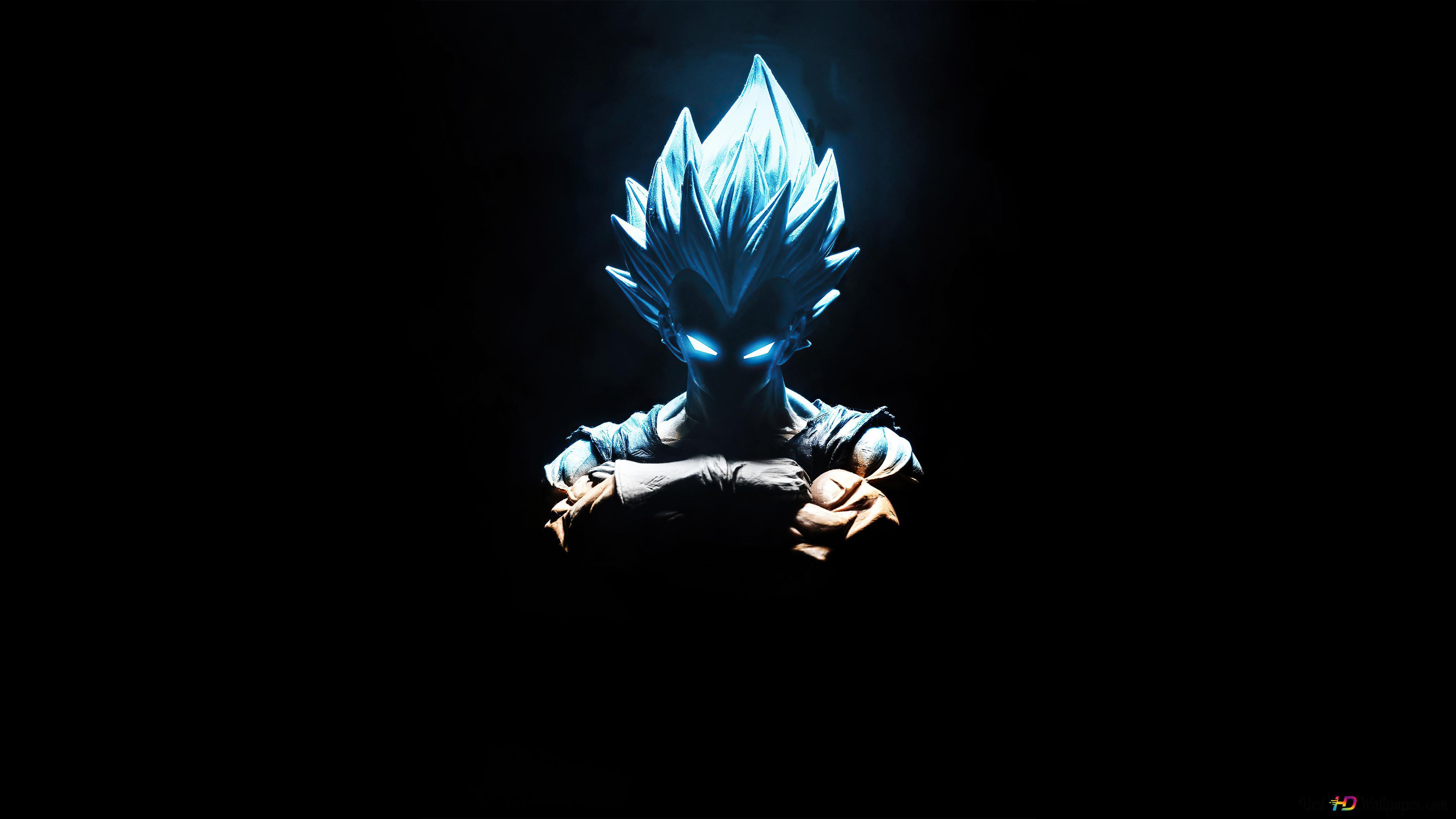 3840x2160 Goku blue eyes power 4K wallpaper download