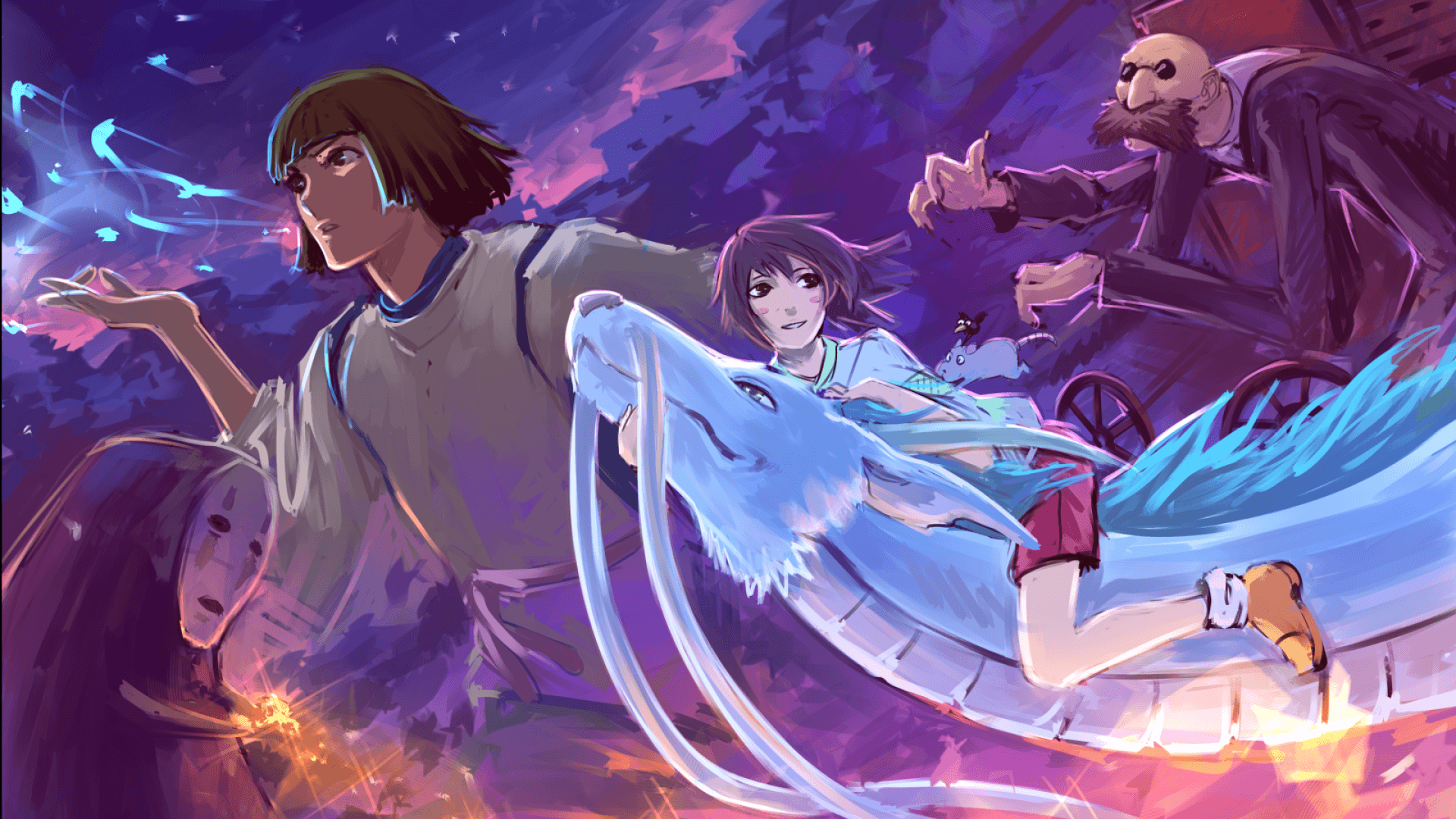 1920x1080 Chihiro Ogino, Haku (Spirited Away), Spirited Away, Studio Ghibli HD Wallpaper & Background • 34207 • Wallur