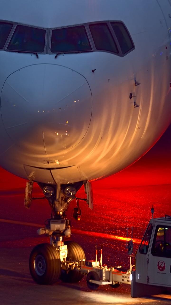 720x1280 Wallpaper / Vehicles Aircraft Phone Wallpaper, Night, Airport, Airplane, 720x1280 free download