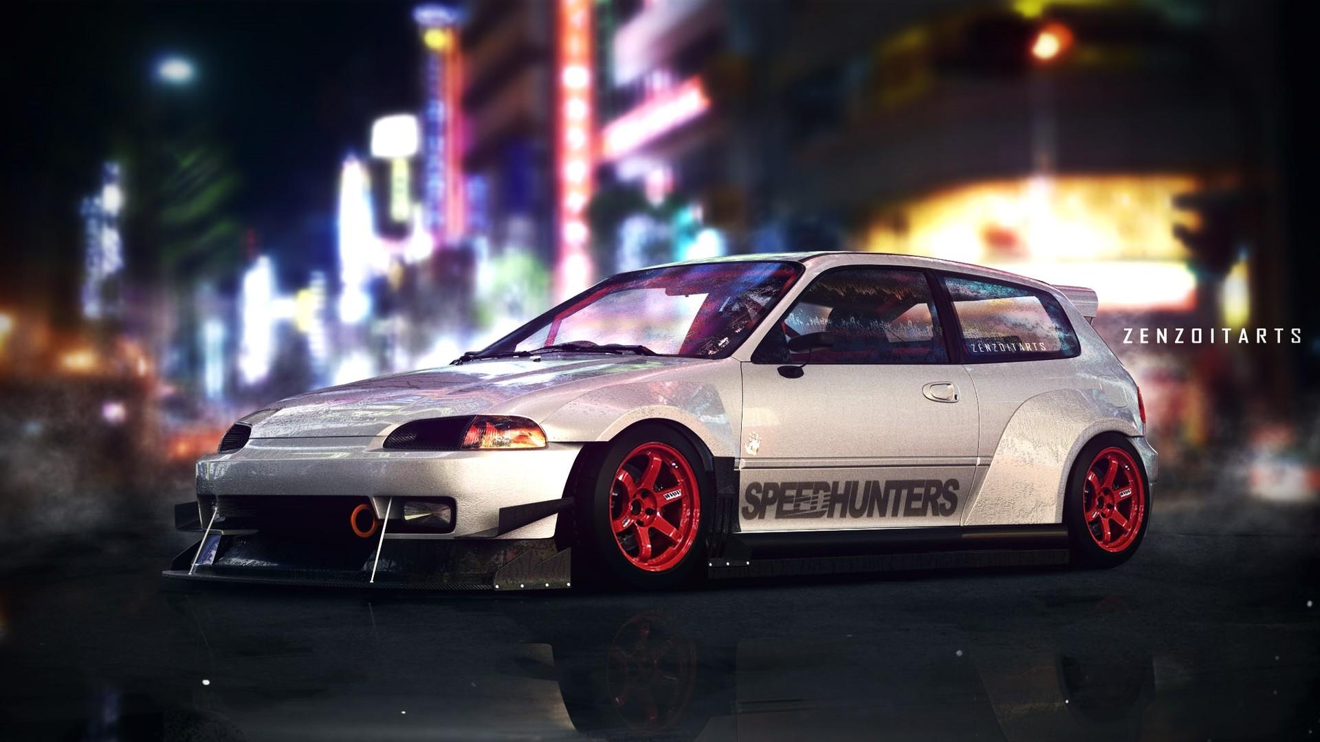 1920x1080 3D SpeedHunters Honda Civic EG6