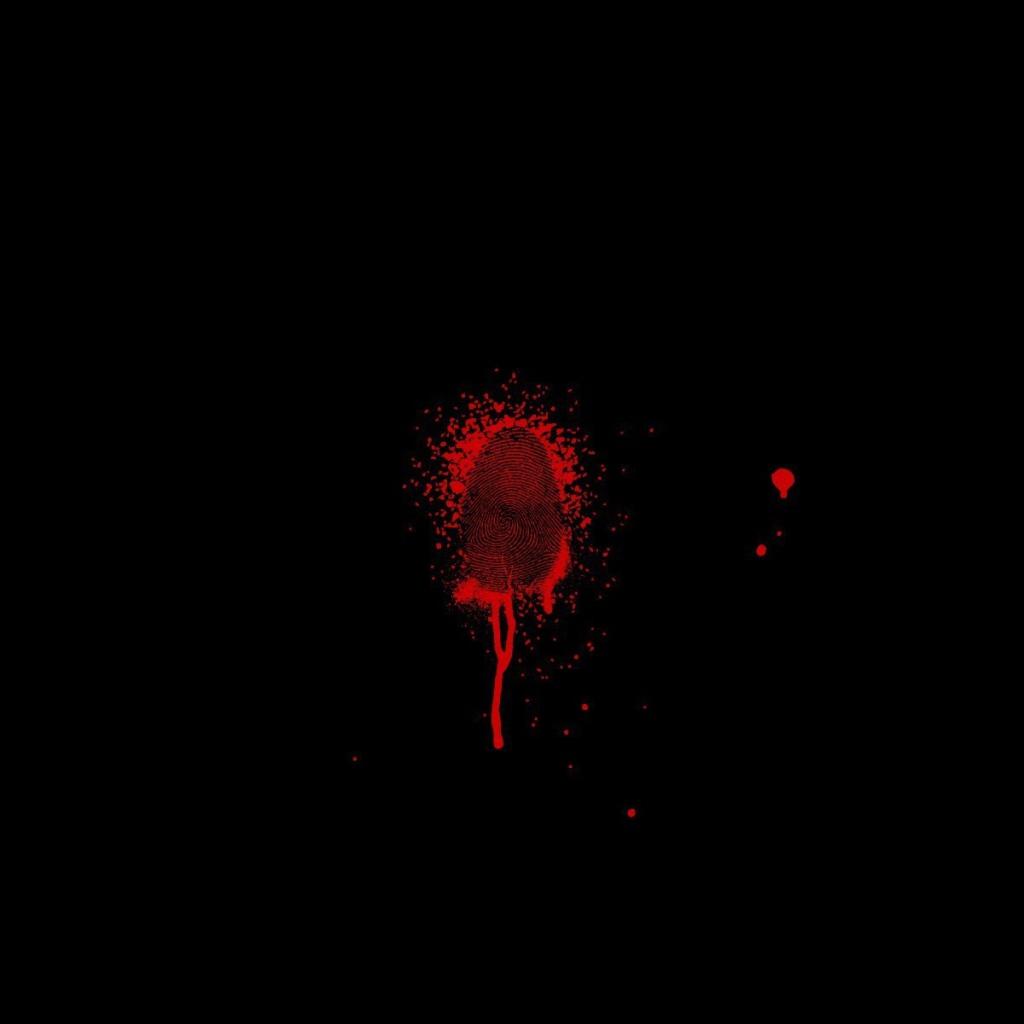 1024x1024 The imprint of a drop of blood Desktop wallpaper 1024x1024