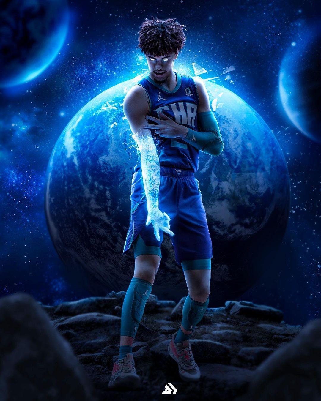 1080x1350 Rohan Tummala on Instagram: “Lamelo Ball of this World. Charlotte Hornets ❄️