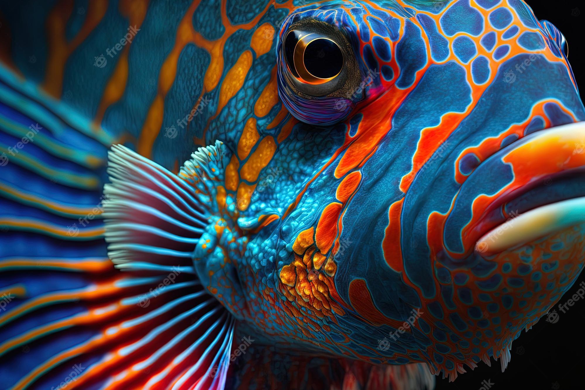 2000x1333 Premium Photo. Stunning color mandarin fish colorful mandarin fish mandarin fish closeup