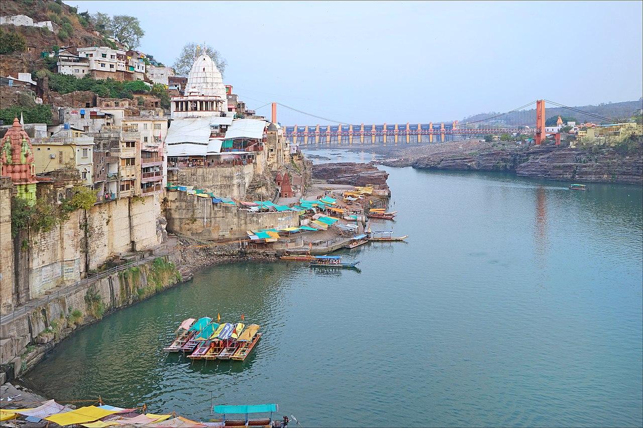1280x853 Le fleuve Narmada à Omkareshwar temple Madhya Pradesh