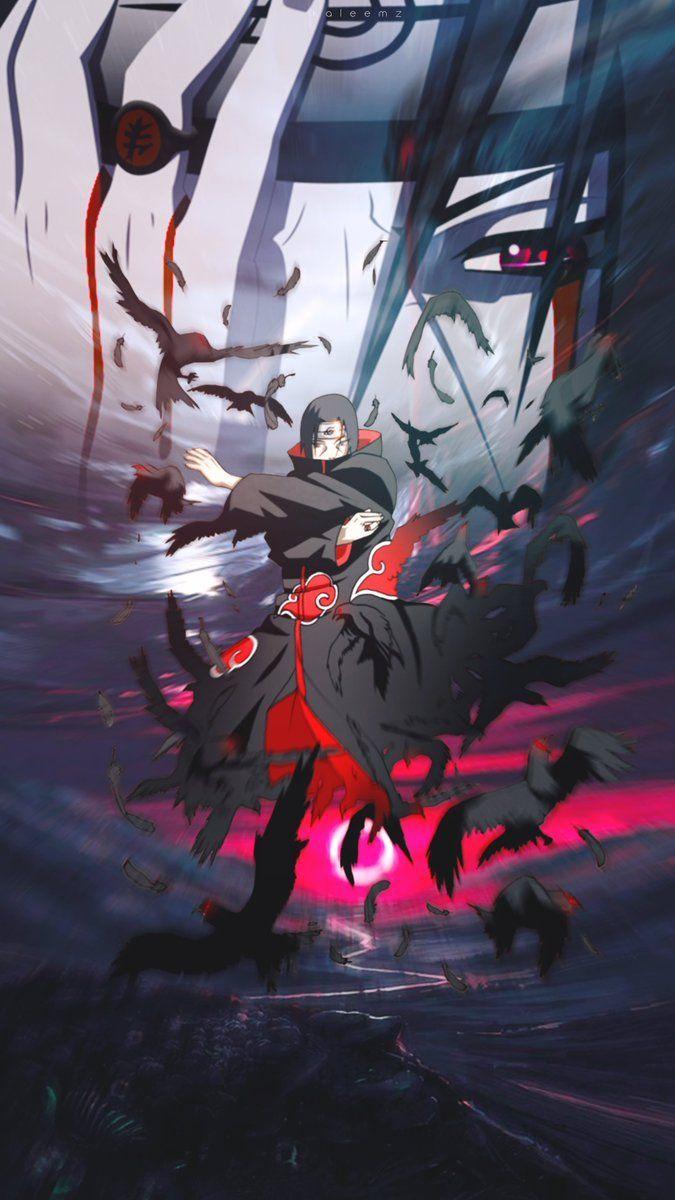 675x1200 Itachi Phone 4k Wallpaper