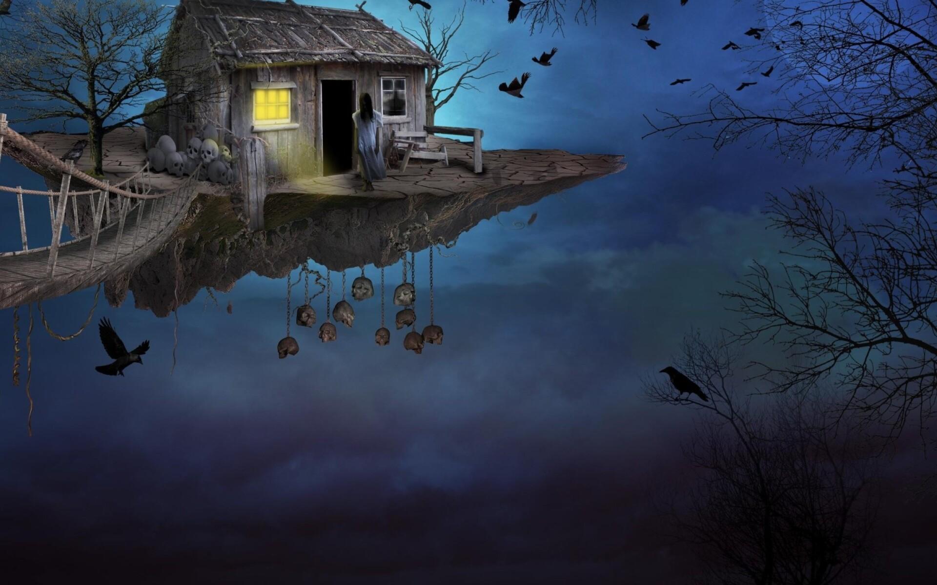 1920x1200 Gothic Fantasy House 1080P Resolution HD 4k Wallpaper, Image, Background, Photo and Picture