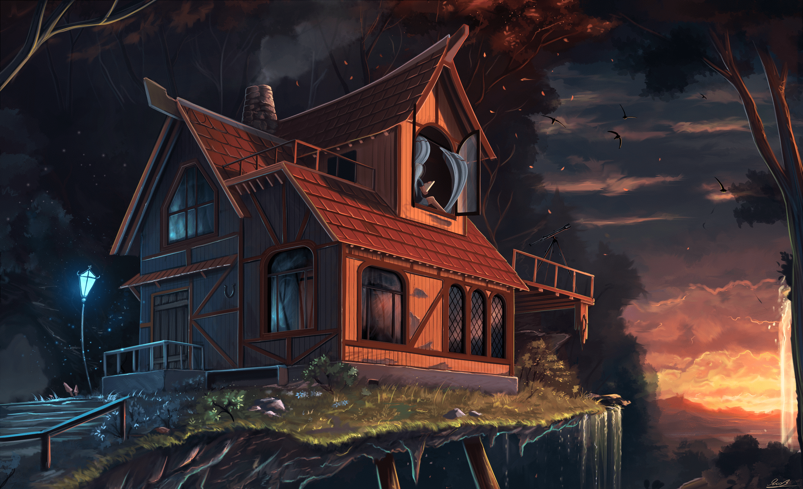 2560x1560 Fantasy House HD Wallpaper and Background