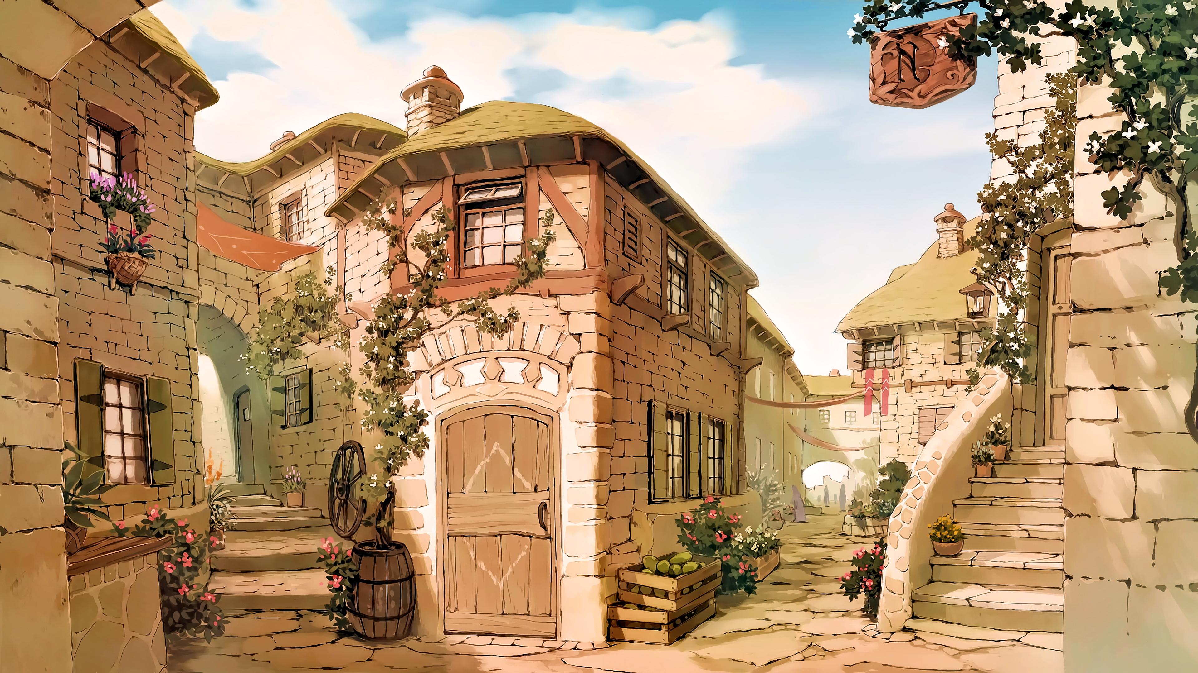 3840x2160 house, fantasy art, fan art, artwork Gallery HD Wallpaper
