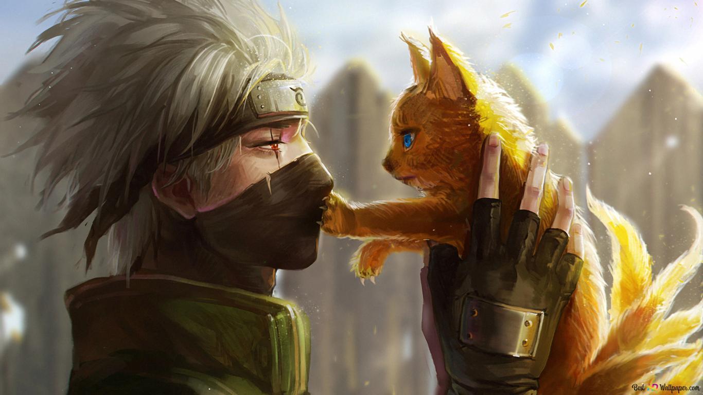 1366x768 Anime and Fox HD wallpaper download