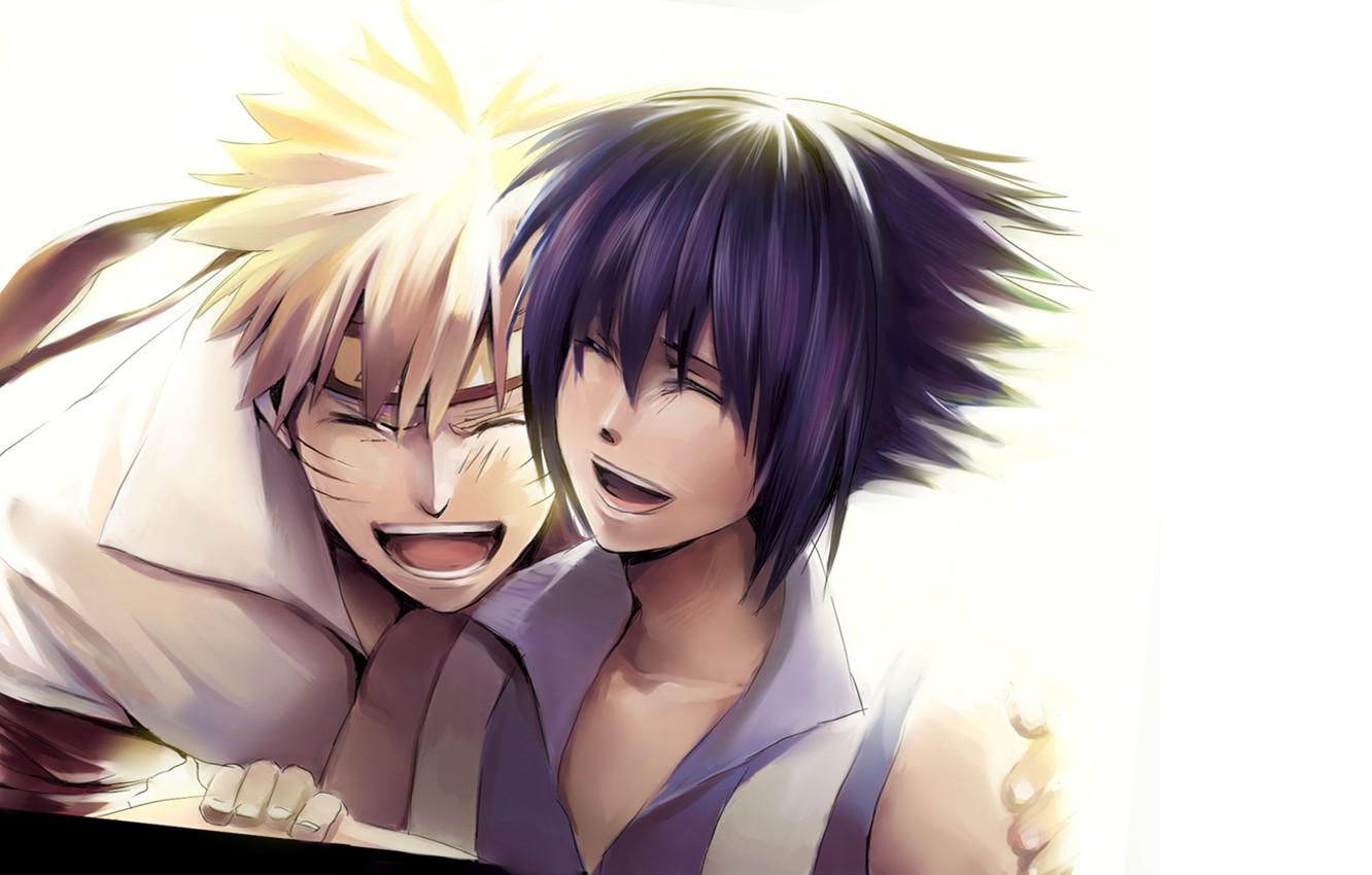 1332x850 Wallpaper positive, Anime, Naruto, Naruto, smile, Uchiha Sasuke, Uchiha Sasuke, Uzumaki Naruto, Uzumaki Naruto image for desktop, section сёнэн
