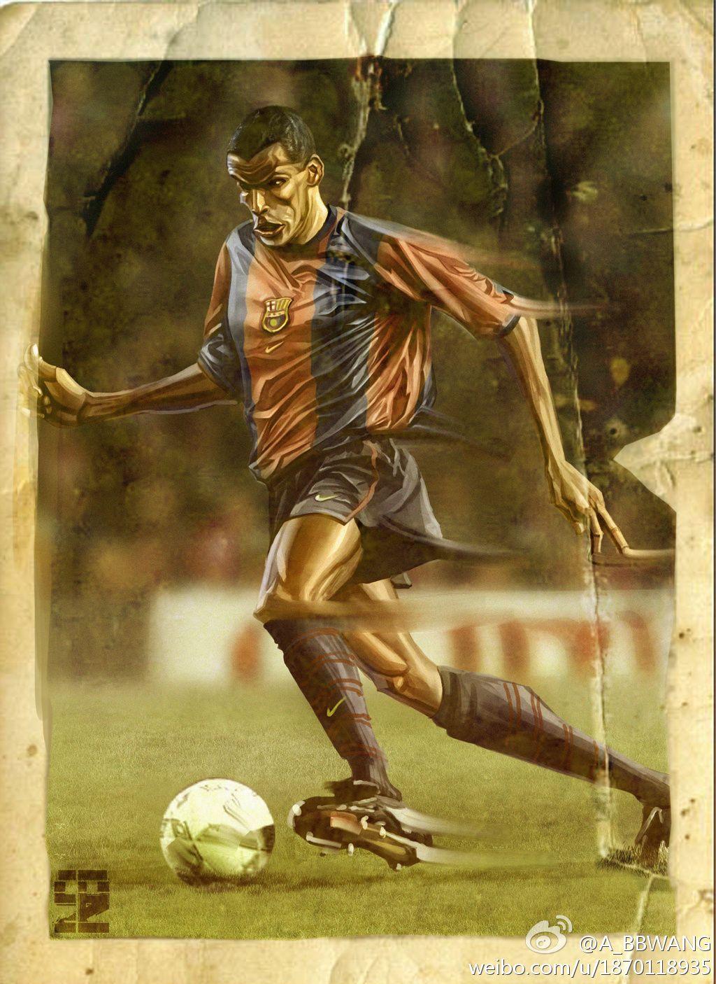 1024x1406 Rivaldo By A BB. Rivaldo, Football Art, Soccer Players