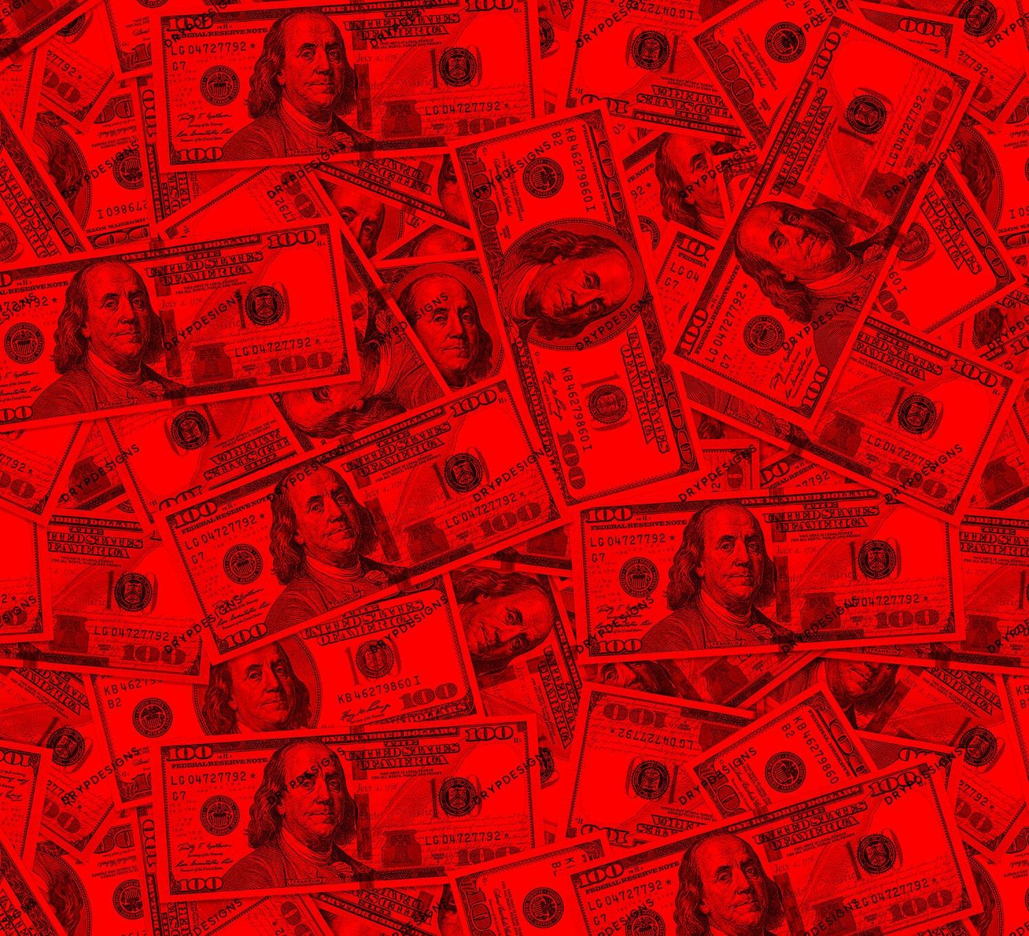 1500x1364 Red 100 Dollar Bills Seamless Money Background
