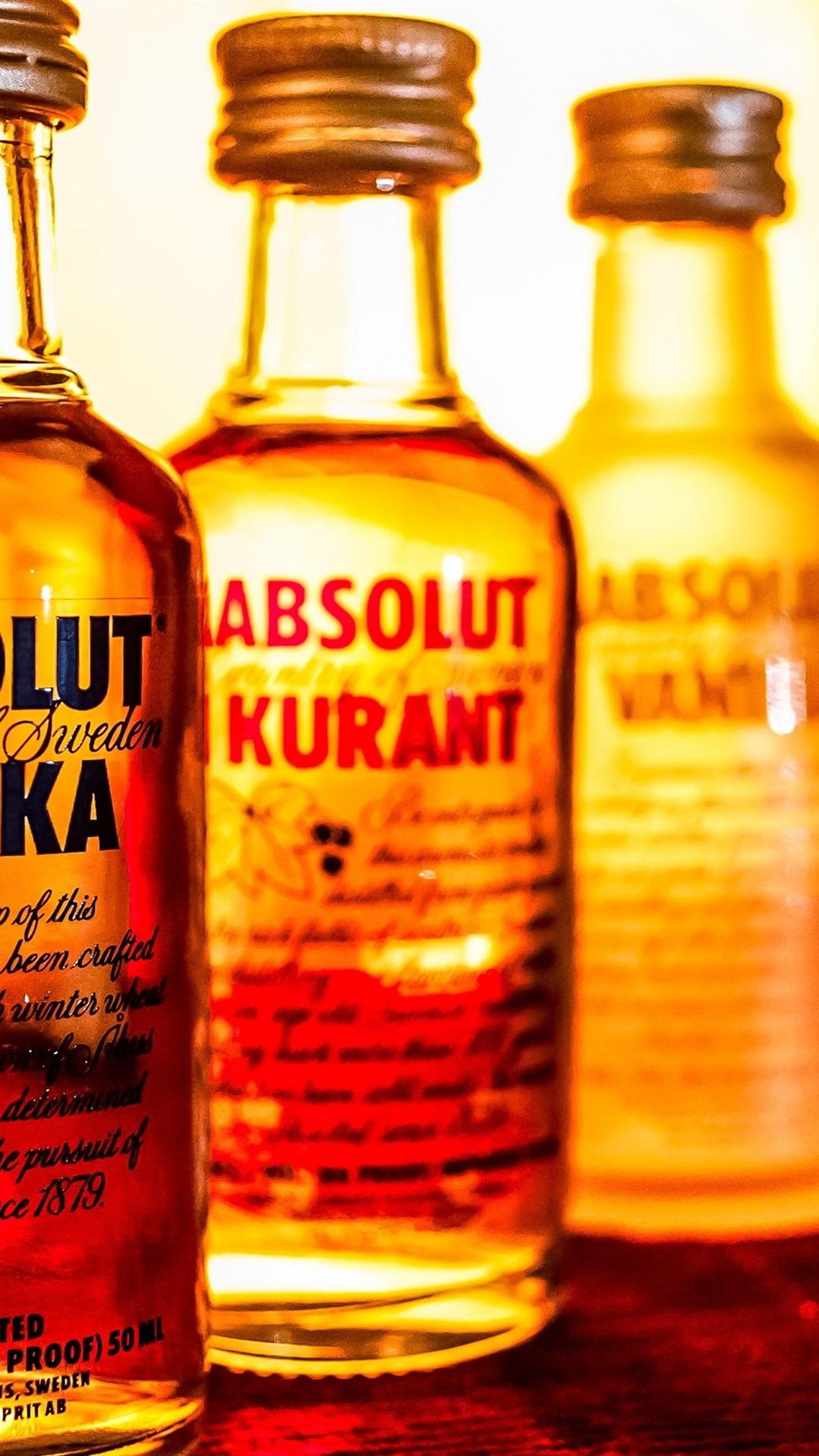 1080x1920 Absolut Vodka, Liquor, Bottles 1080x1920 IPhone 8 7 6 6S Plus Wallpaper, Background, Picture, Image