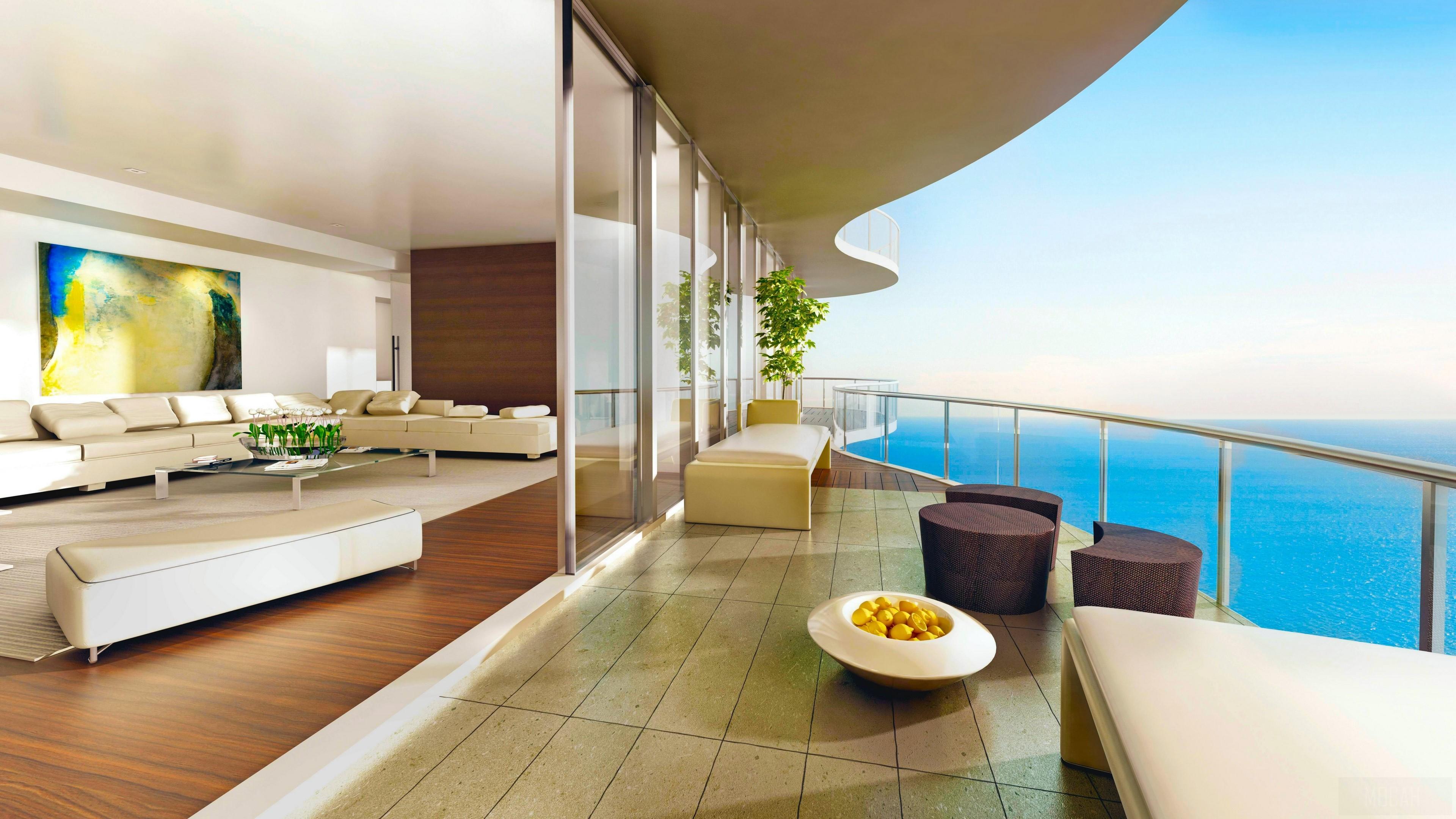 3840x2160 Horizon, Interior, Room 4k Gallery HD Wallpaper