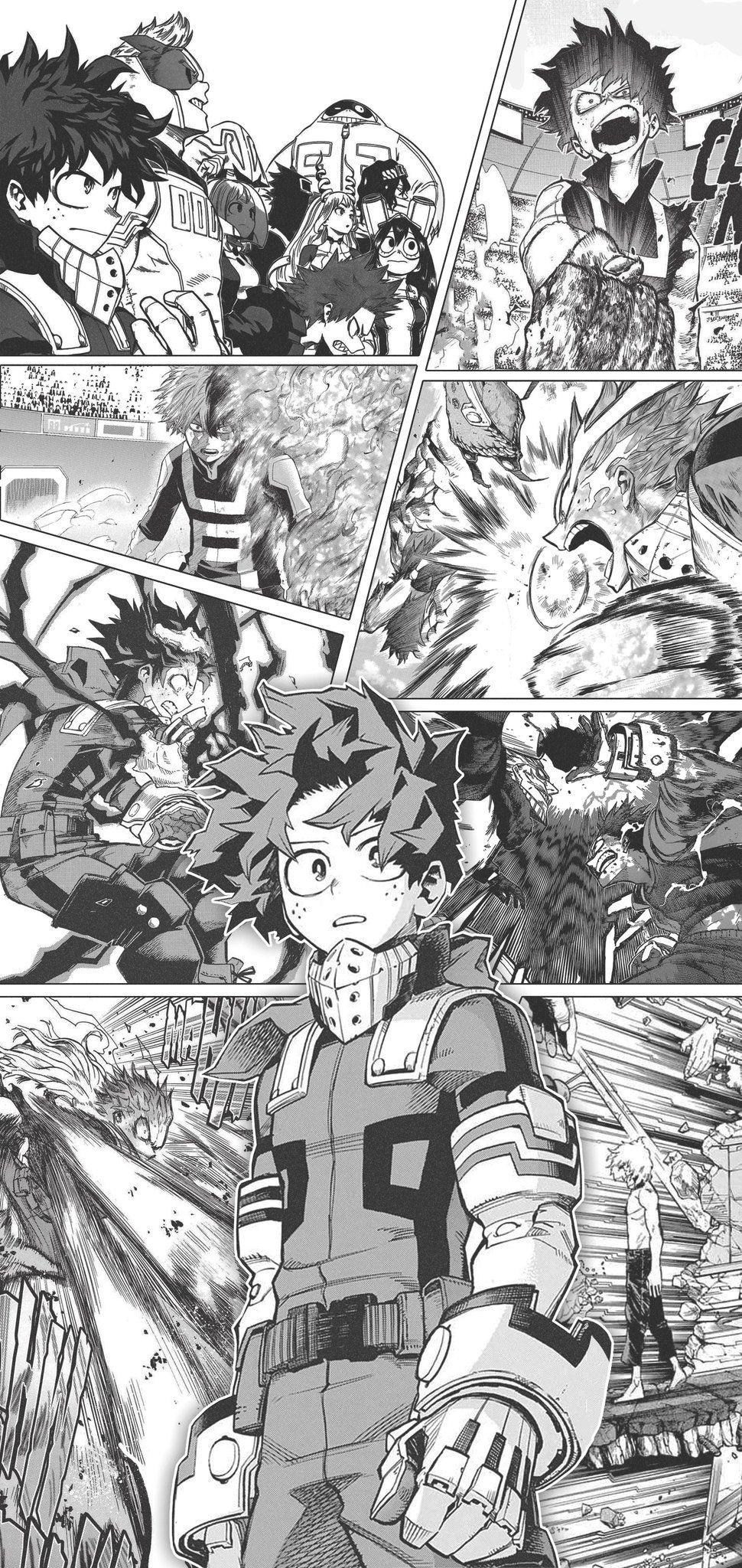 970x2048 MHA Comic Wallpaper
