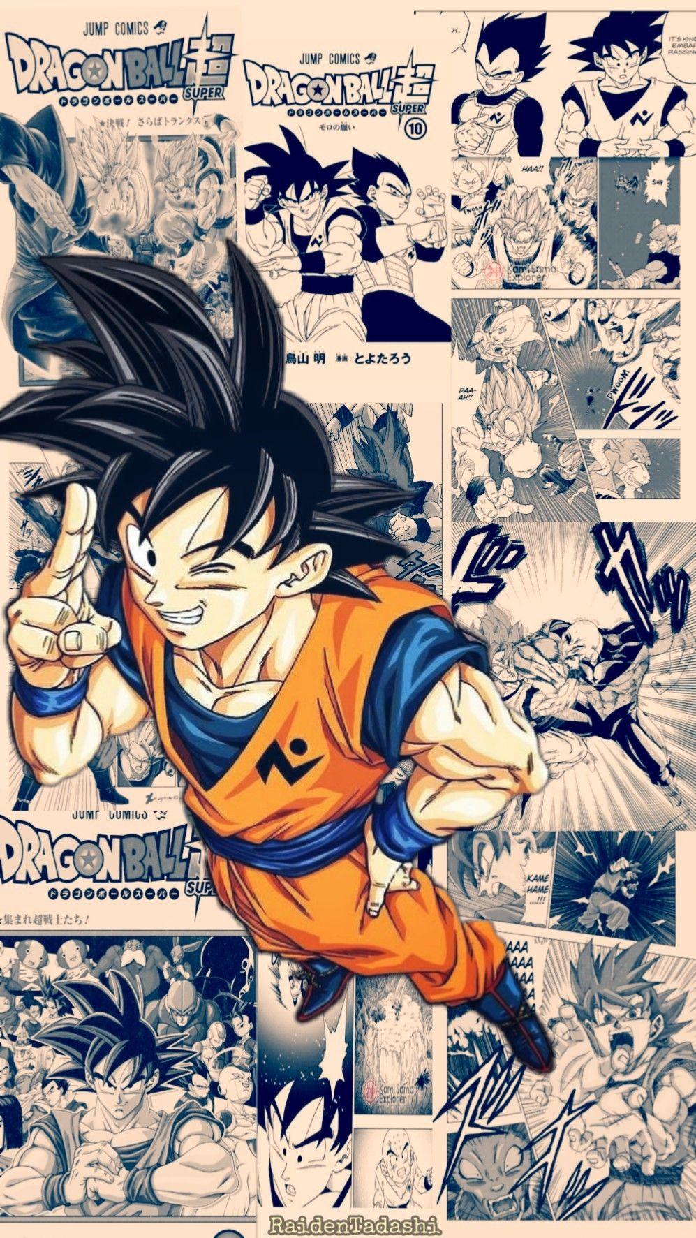 997x1773 DBZ Manga Goku Wallpaper
