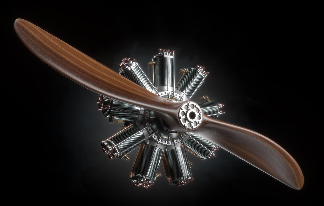 1332x850 Wallpaper Propeller, Rotary engine, Clerget 9B image for desktop, section авиация