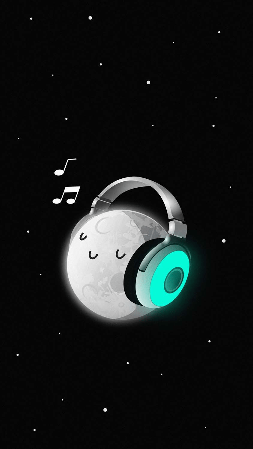 844x1500 Music Moon IPhone Wallpaper HD Wallpaper : iPhone Wallpaper. Space iphone wallpaper, iPhone wallpaper, iPhone wallpaper image