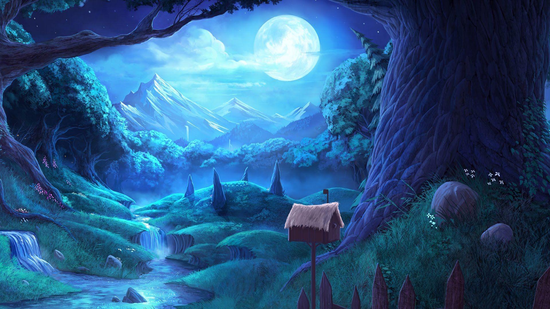 1920x1080 Relaxing Anime Wallpaper