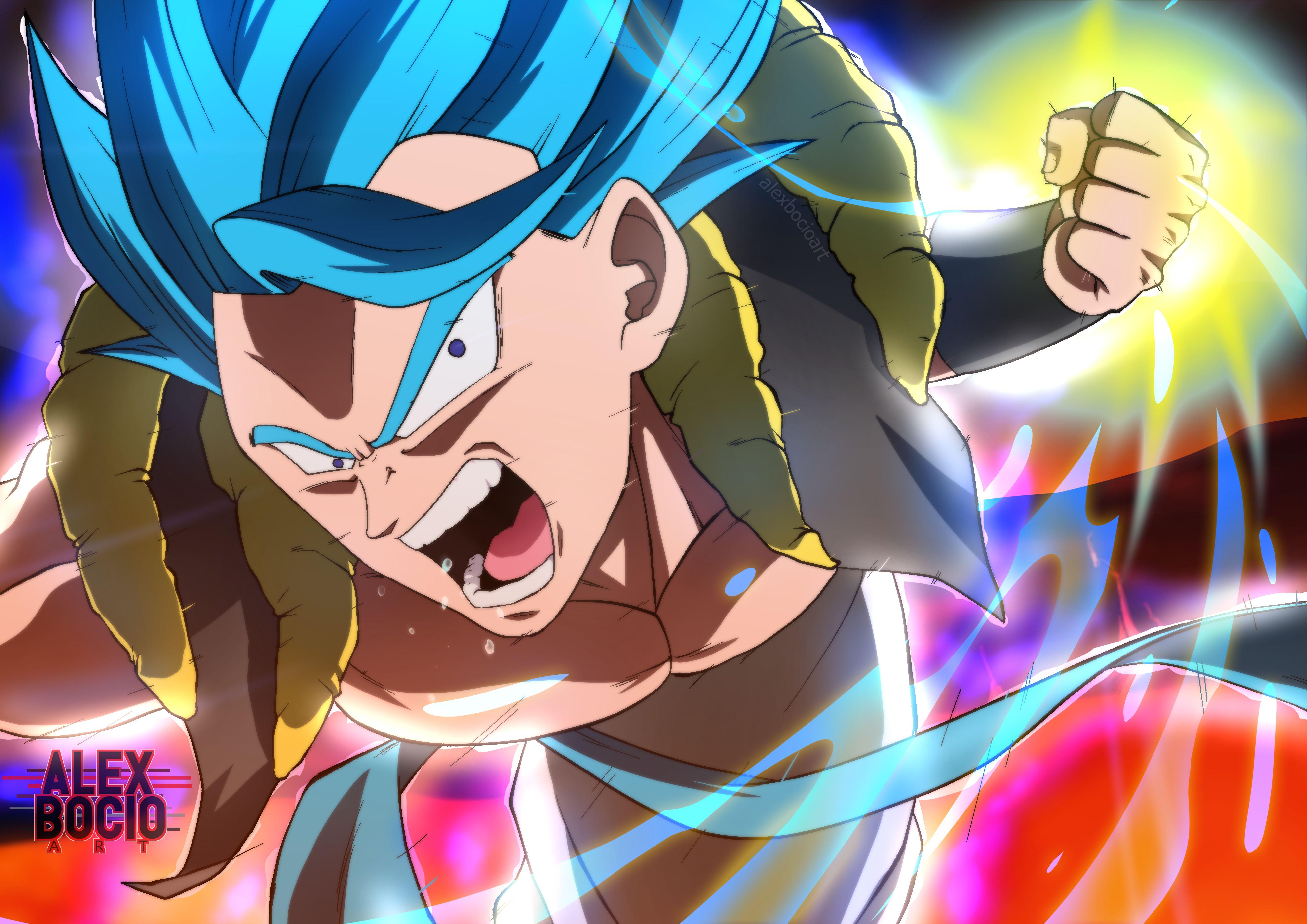 5262x3720 Mobile wallpaper: Anime, Gogeta (Dragon Ball), Super Saiyan Blue, Dragon Ball Super: Broly, 1531841 download the picture for free
