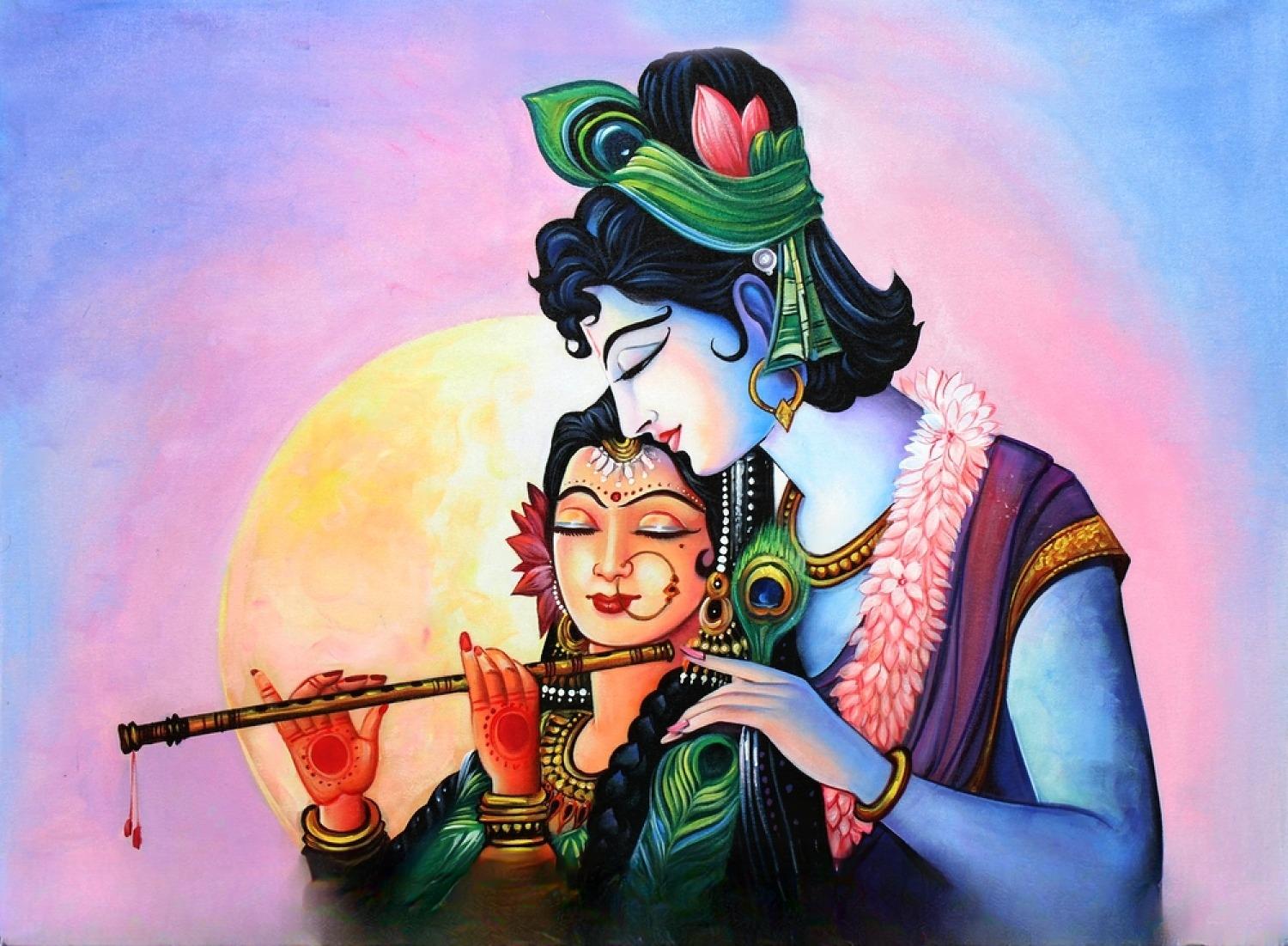 Radha Krishna Painting Wallpapers - Top Free Radha Krishna Painting ...