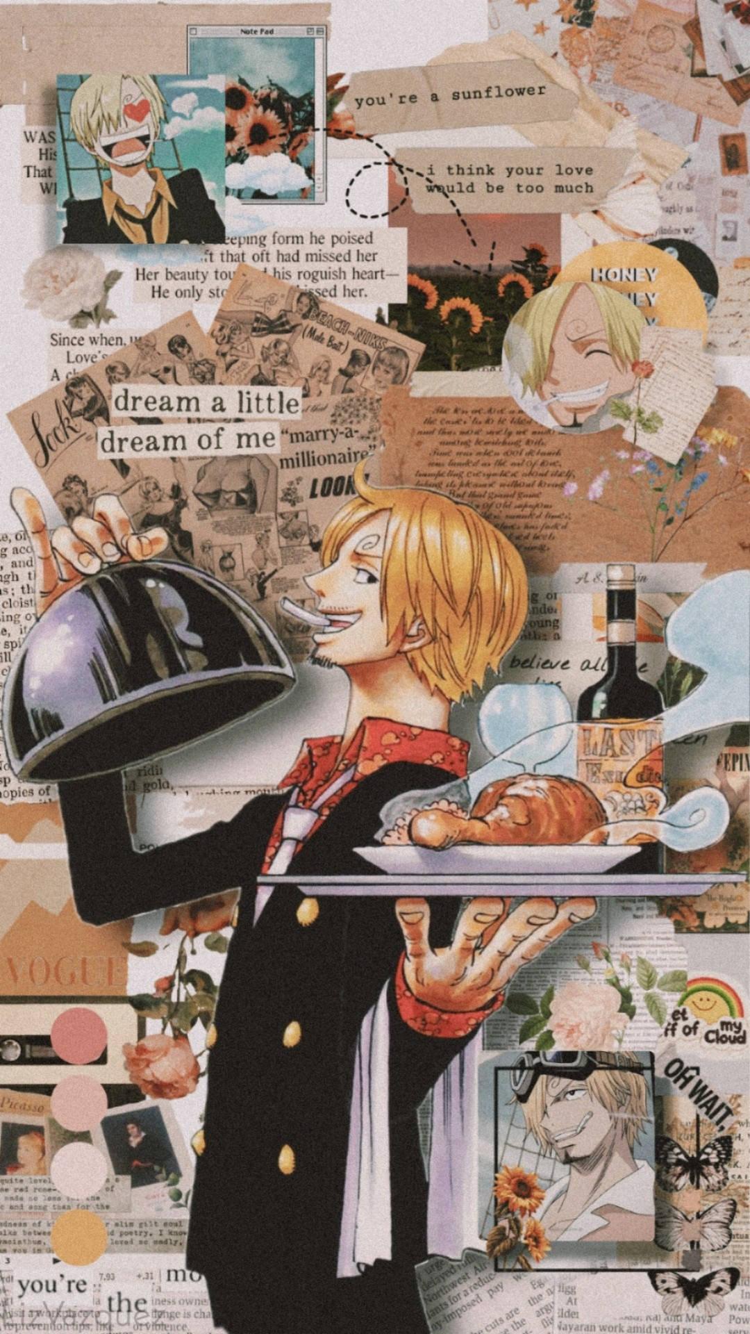 1080x1920 Download Sanji One Piece Aesthetic Wallpaper