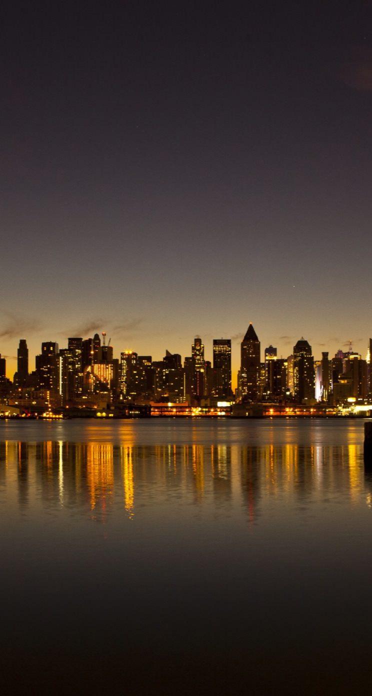 744x1392 Cool building beautiful evening. wallpaper.sc iPhone5s, SE