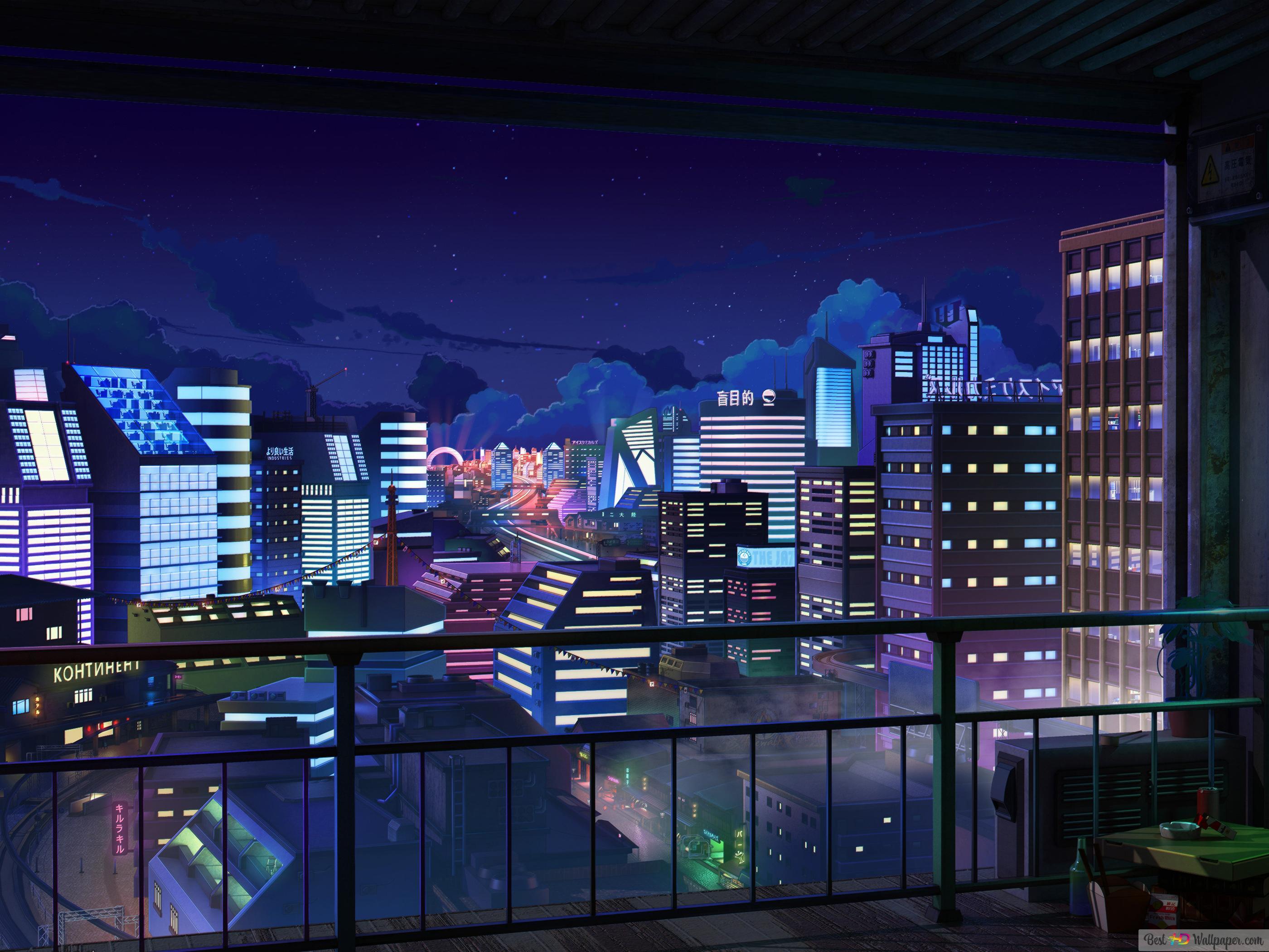 2800x2100 Anime Buildings 4K wallpaper download
