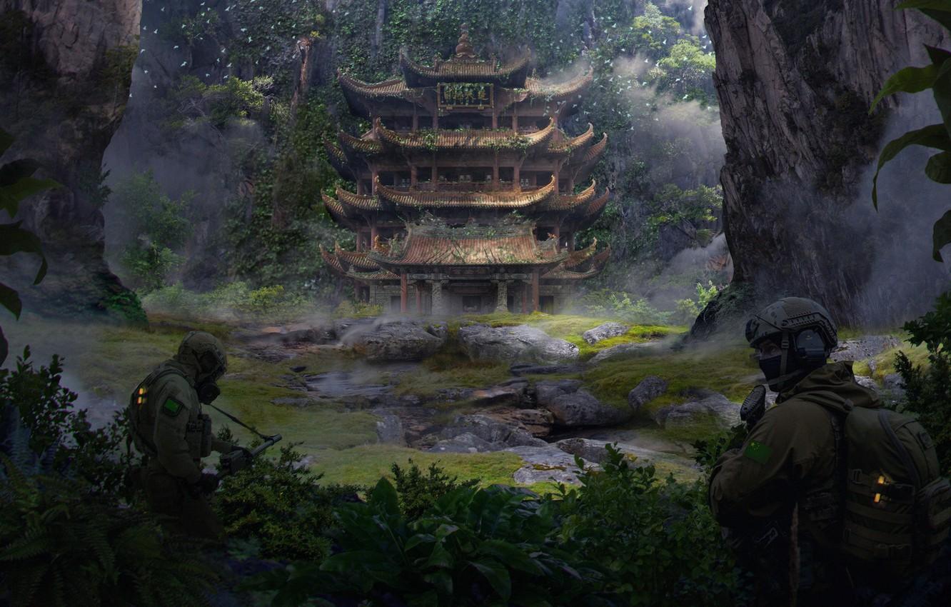 1332x850 Wallpaper China, temple, weihao wei, Yunnan Province, The Search for the beast image for desktop, section фантастика