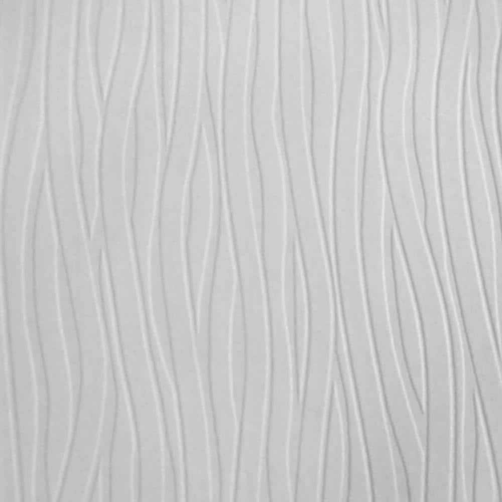 1000x1000 Graham & Brown Wavy Lines White Vinyl Peelable Wallpaper (Covers 56 sq. ft.) 18622 Home Depot