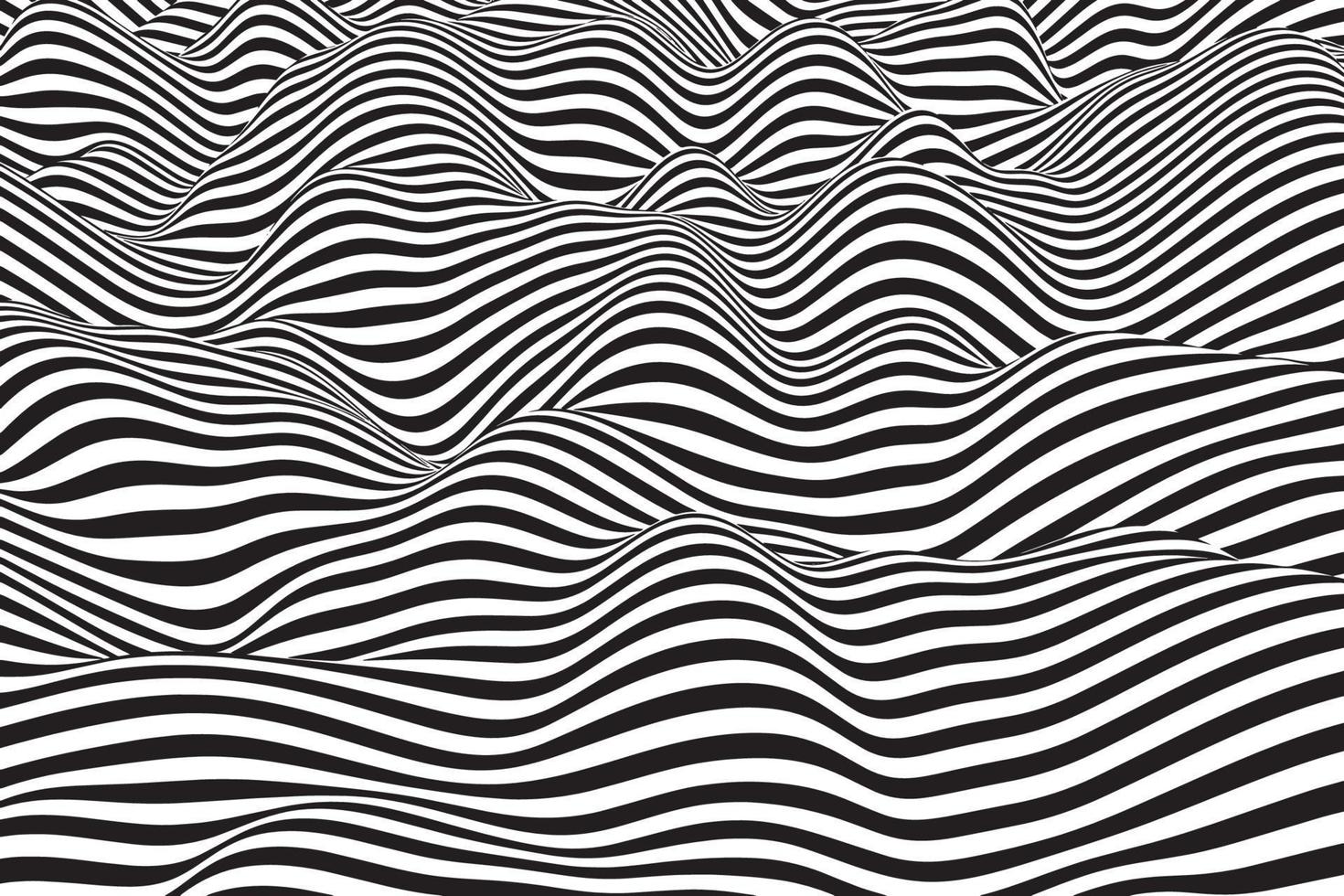 1470x980 Monochrome wavy wallpaper surface. Black and white curved lines background design. Trendy wave folds pattern texture