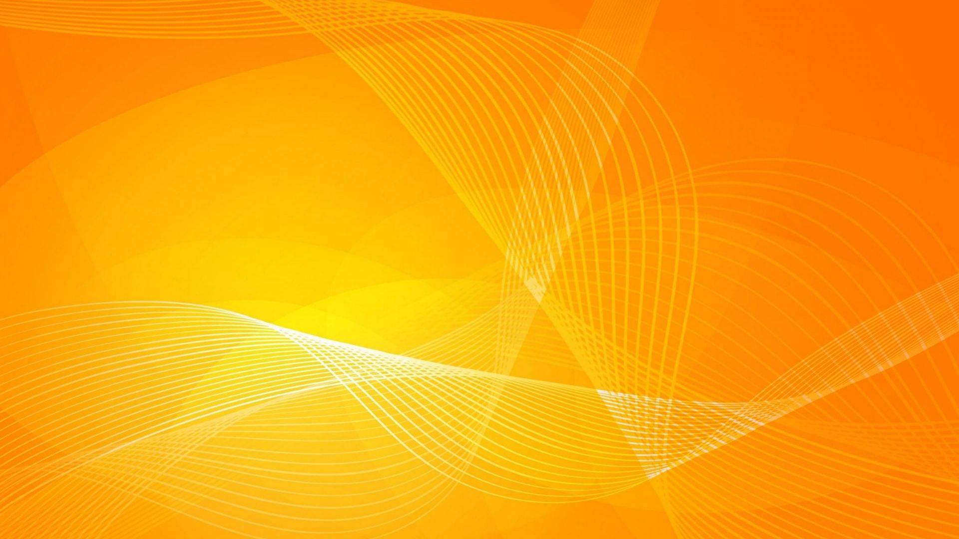 1920x1080 Download Wavy Lines On Orange Background Wallpaper