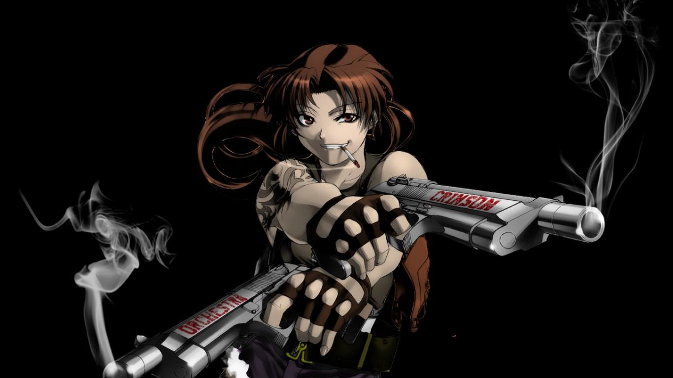 1366x768 Revy Black Lagoon Wallpaper